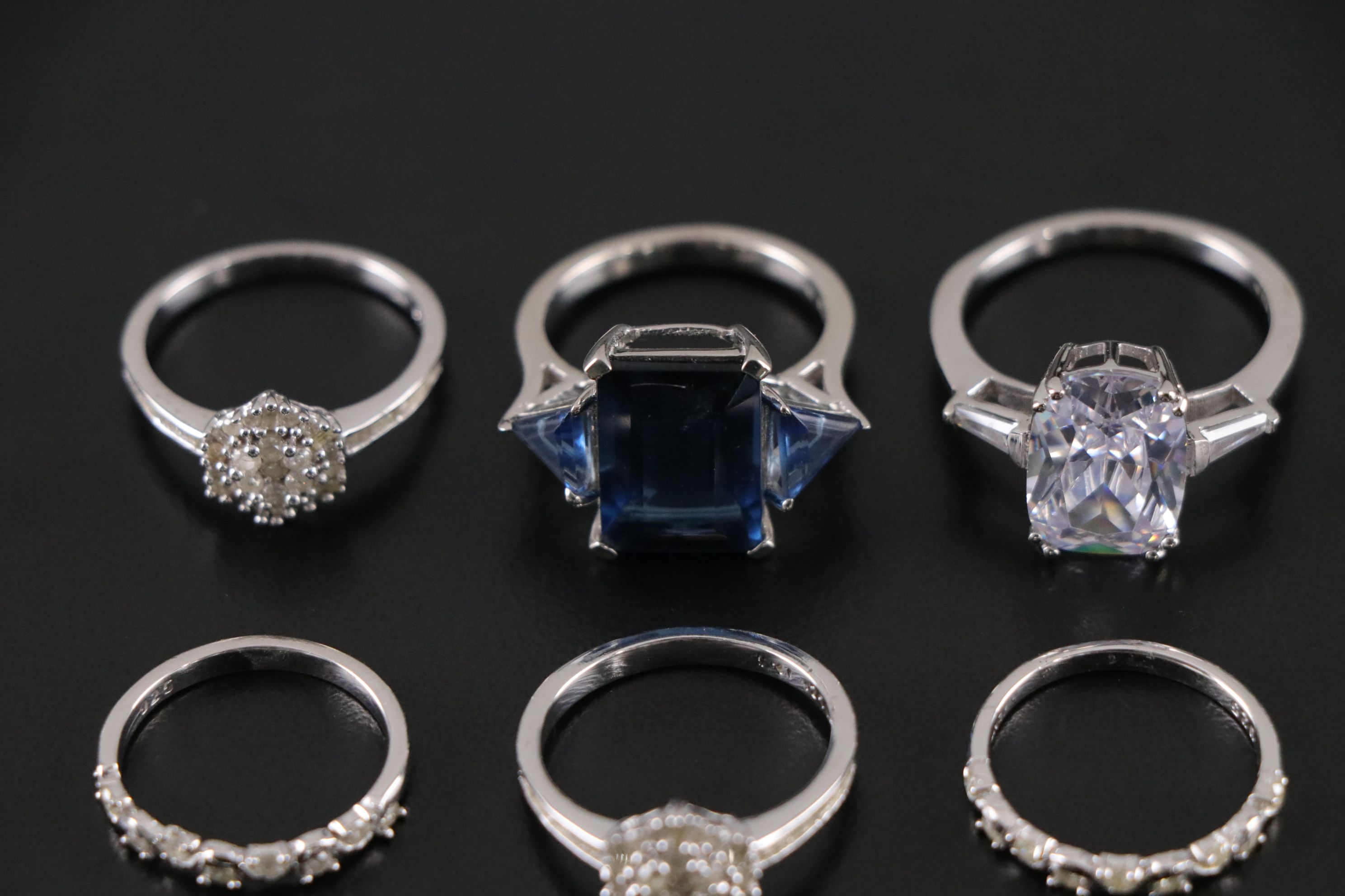 14 Assorted Sterling Silver Rings and Earrings