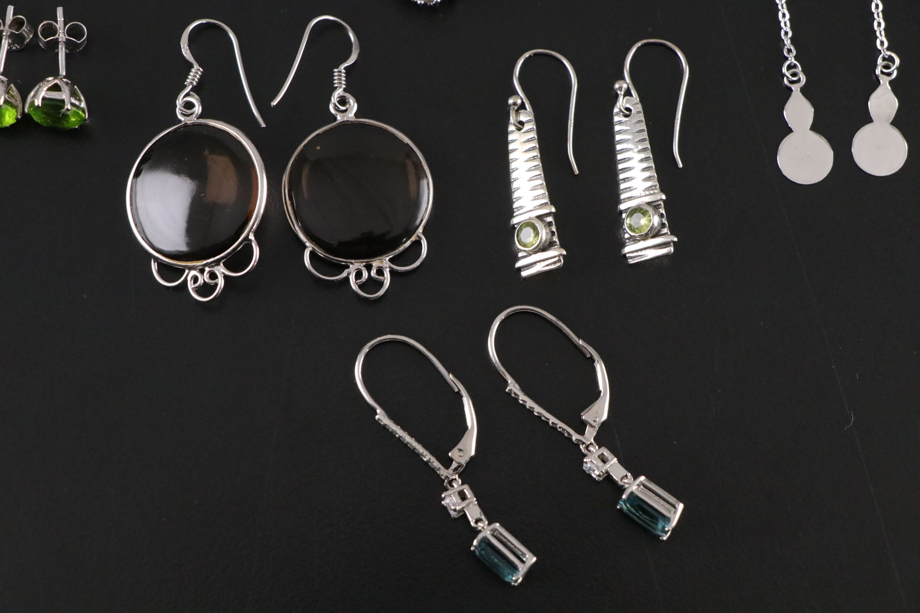 14 Assorted Sterling Silver Rings and Earrings