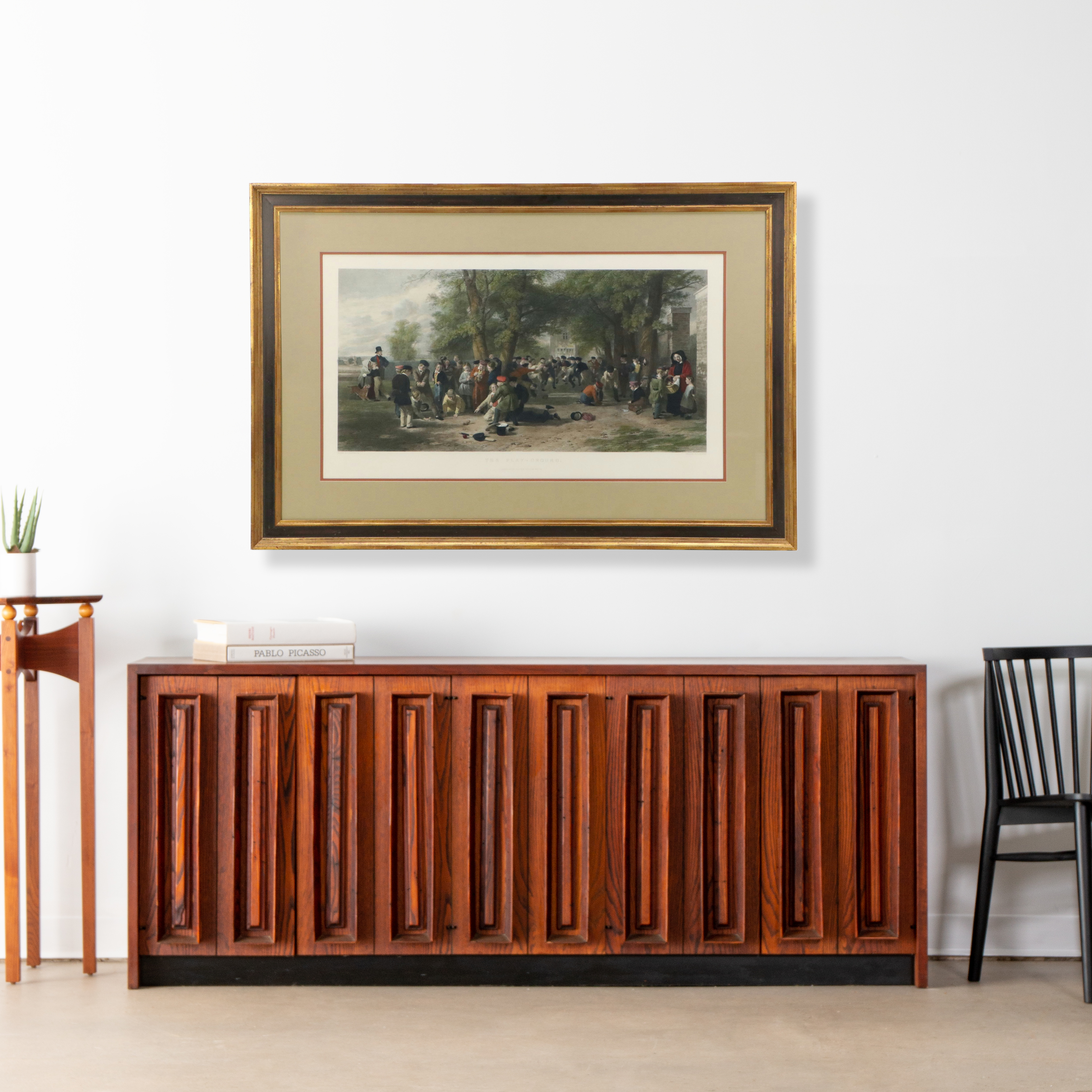 Ferdinand Joubert Hand-Colored Engraving After Tom Webster "The Play-Ground"