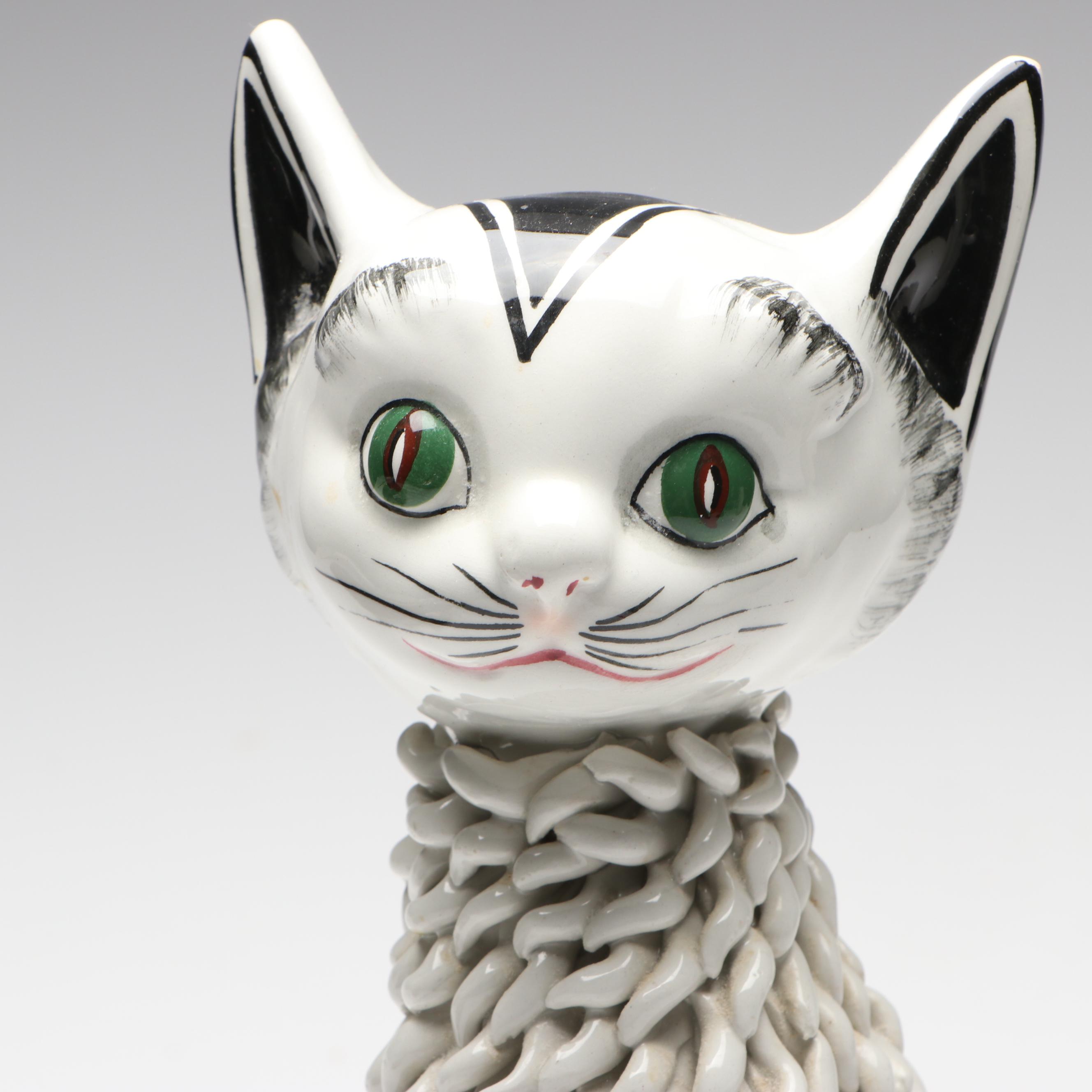 Vintage Italian Ceramic Cat