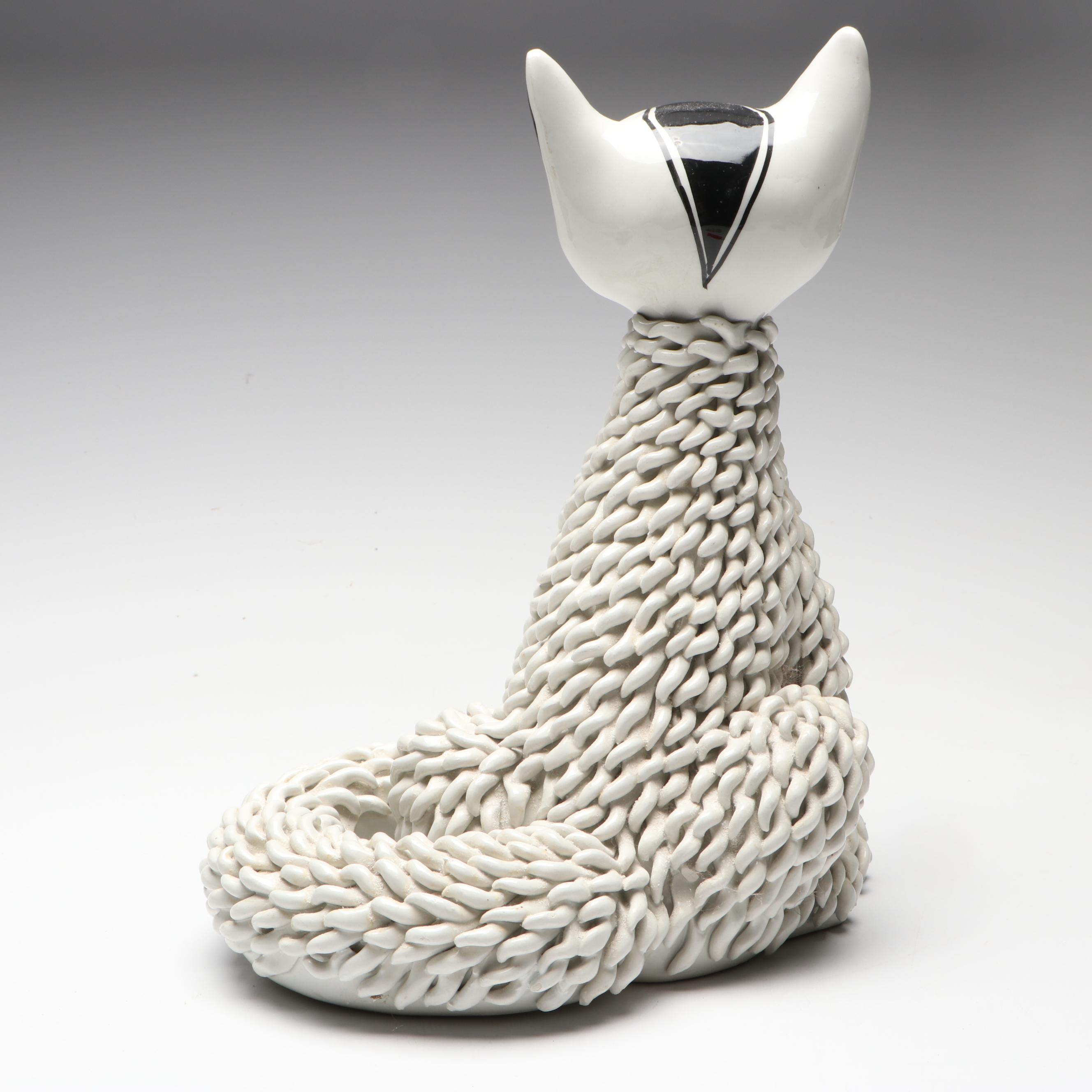 Vintage Italian Ceramic Cat