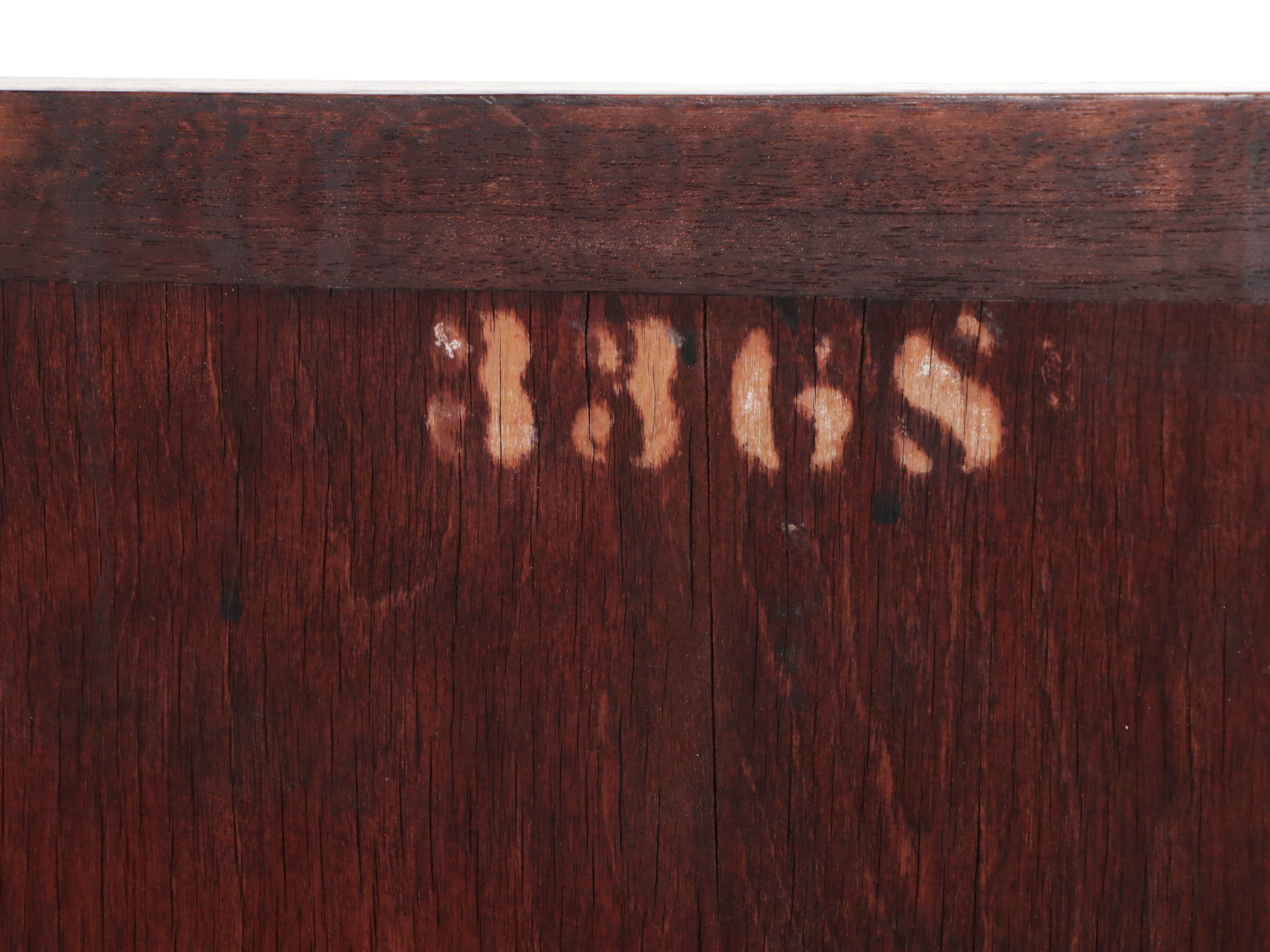 American Empire Carved Pineapple and Lions Paw Flame Mahogany Sideboard