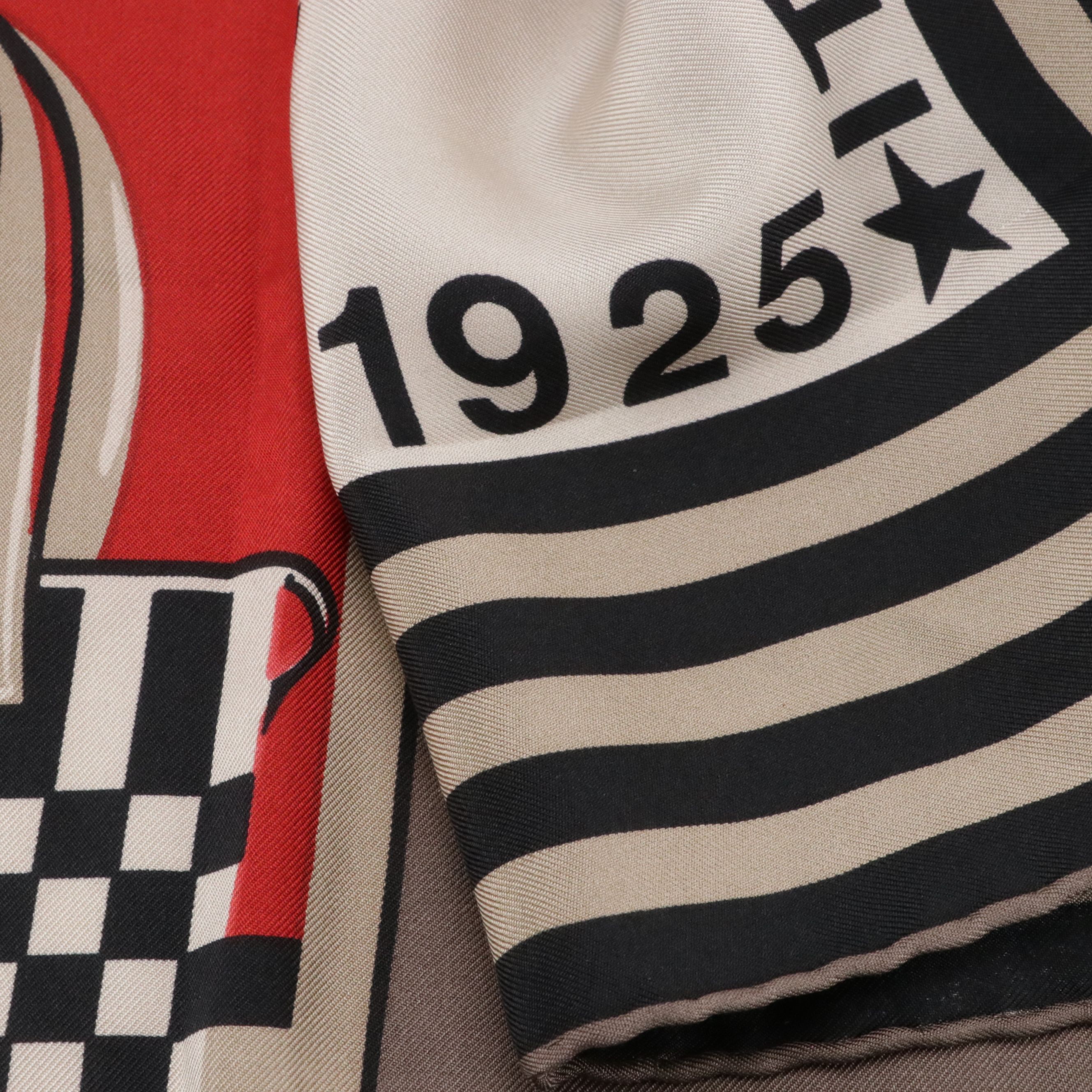 Fendi Handbag Printed Silk Twill Scarf