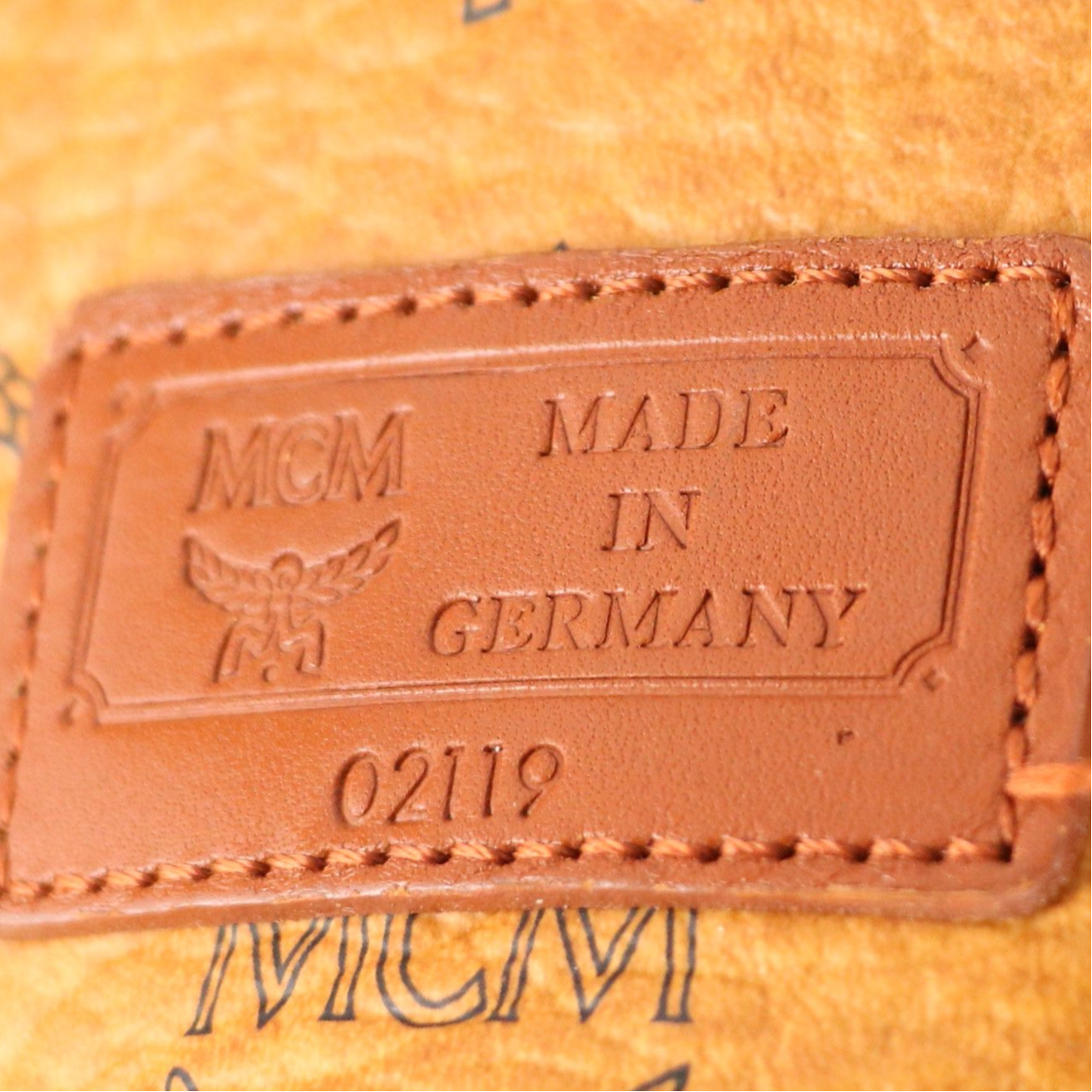 MCM Tote Bag in Cognac Visetos Coated Canvas