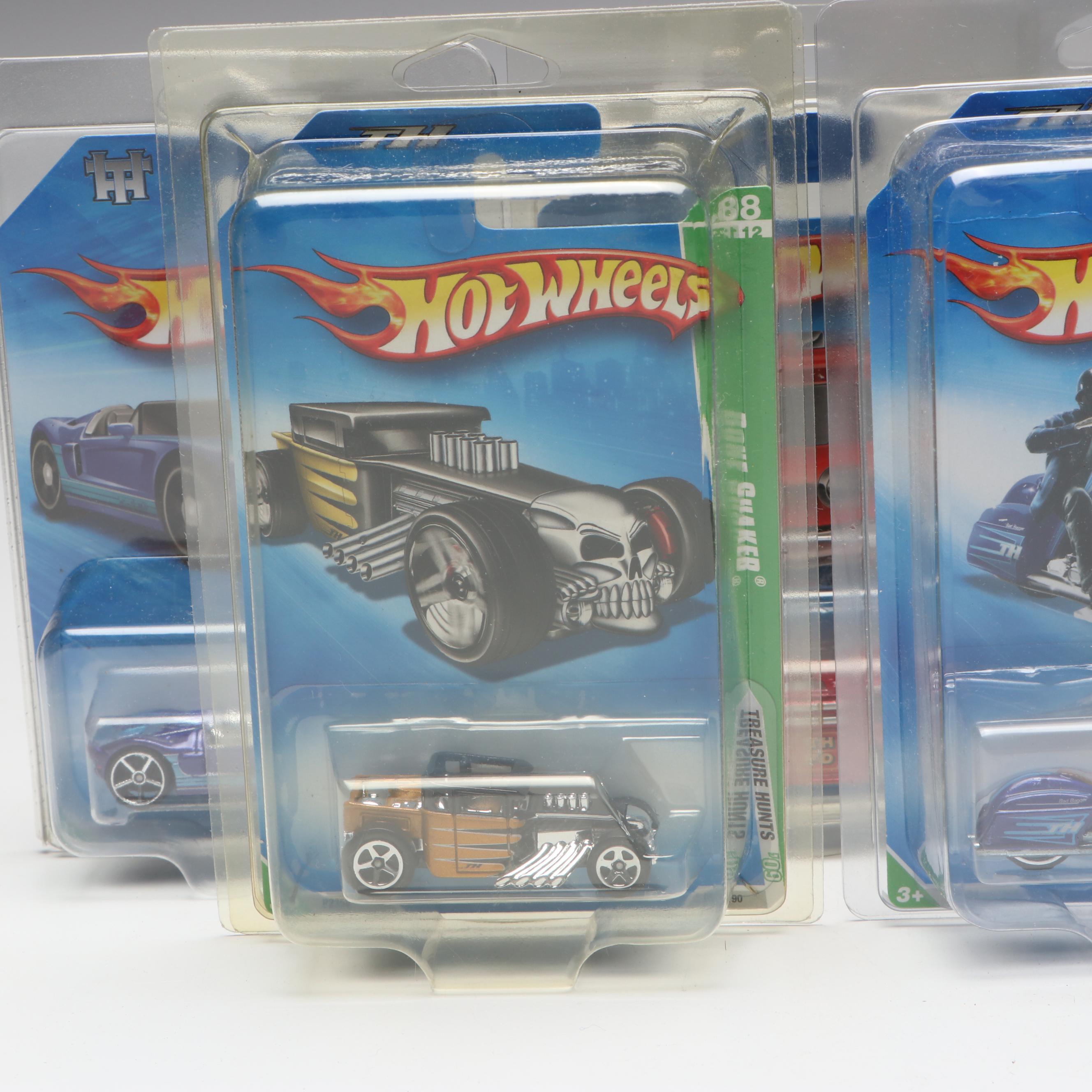 Mattel Hot Wheels "Bad Bagger" and More Treasure Hunt Diecast Cars