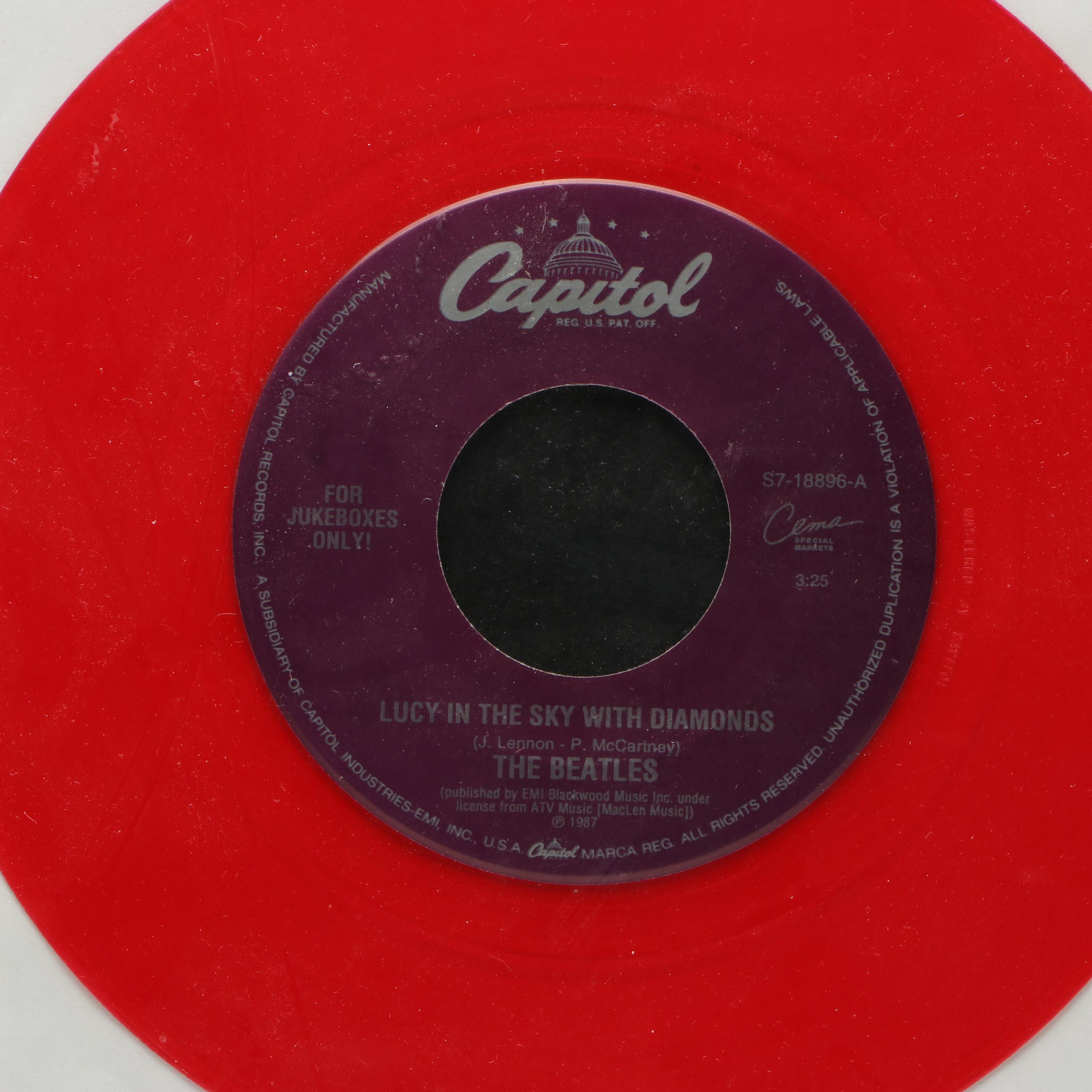 The Beatles "Lucy in the Sky with Diamonds/When I'm 64" Record Single, 1987