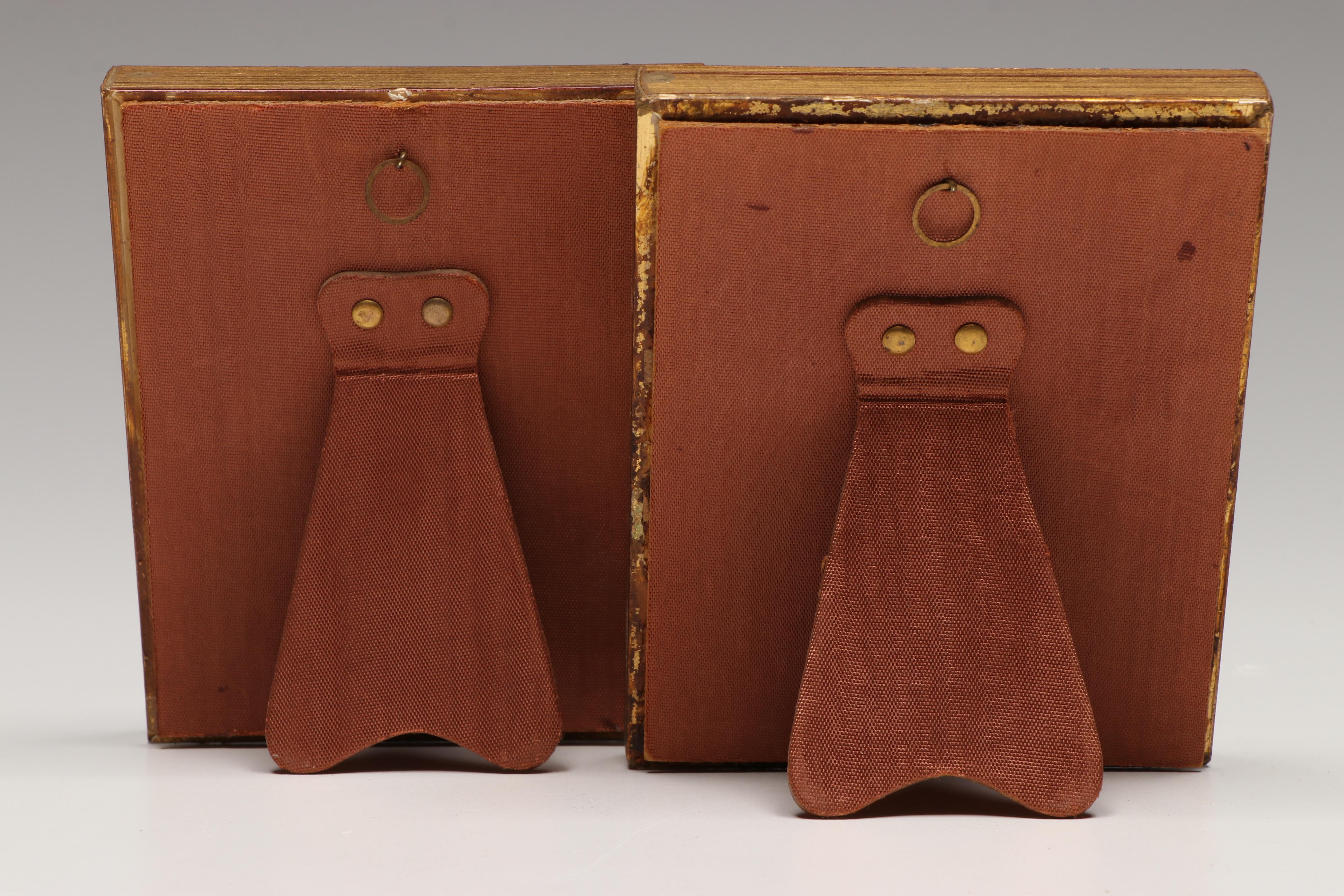 Miniature Oil Paintings of Countryside Scenes, 20th Century