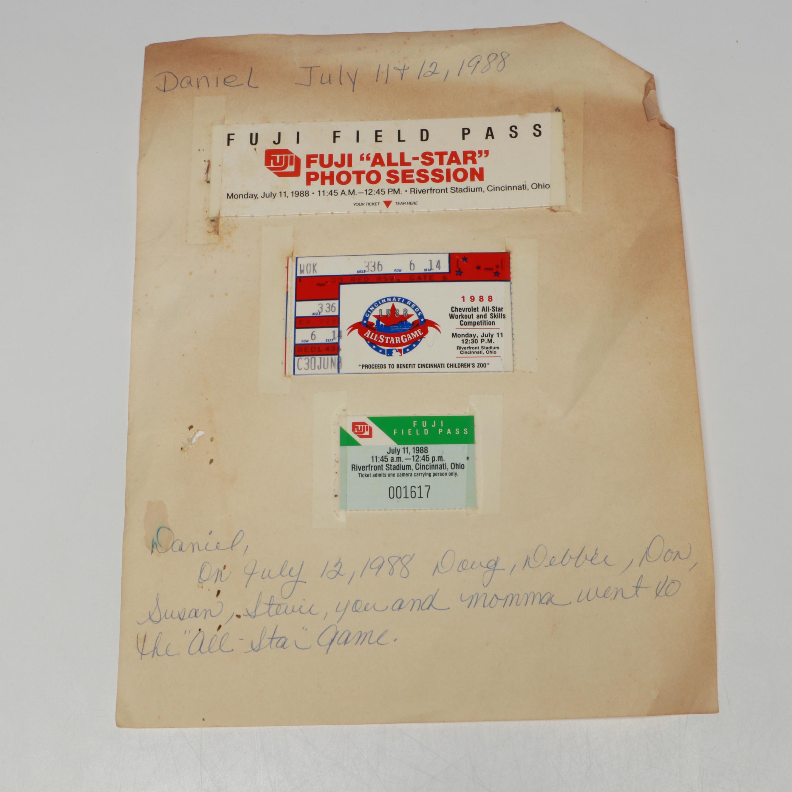 Cincinnati Reds with Other Baseball Tickets, 1908s-2010s