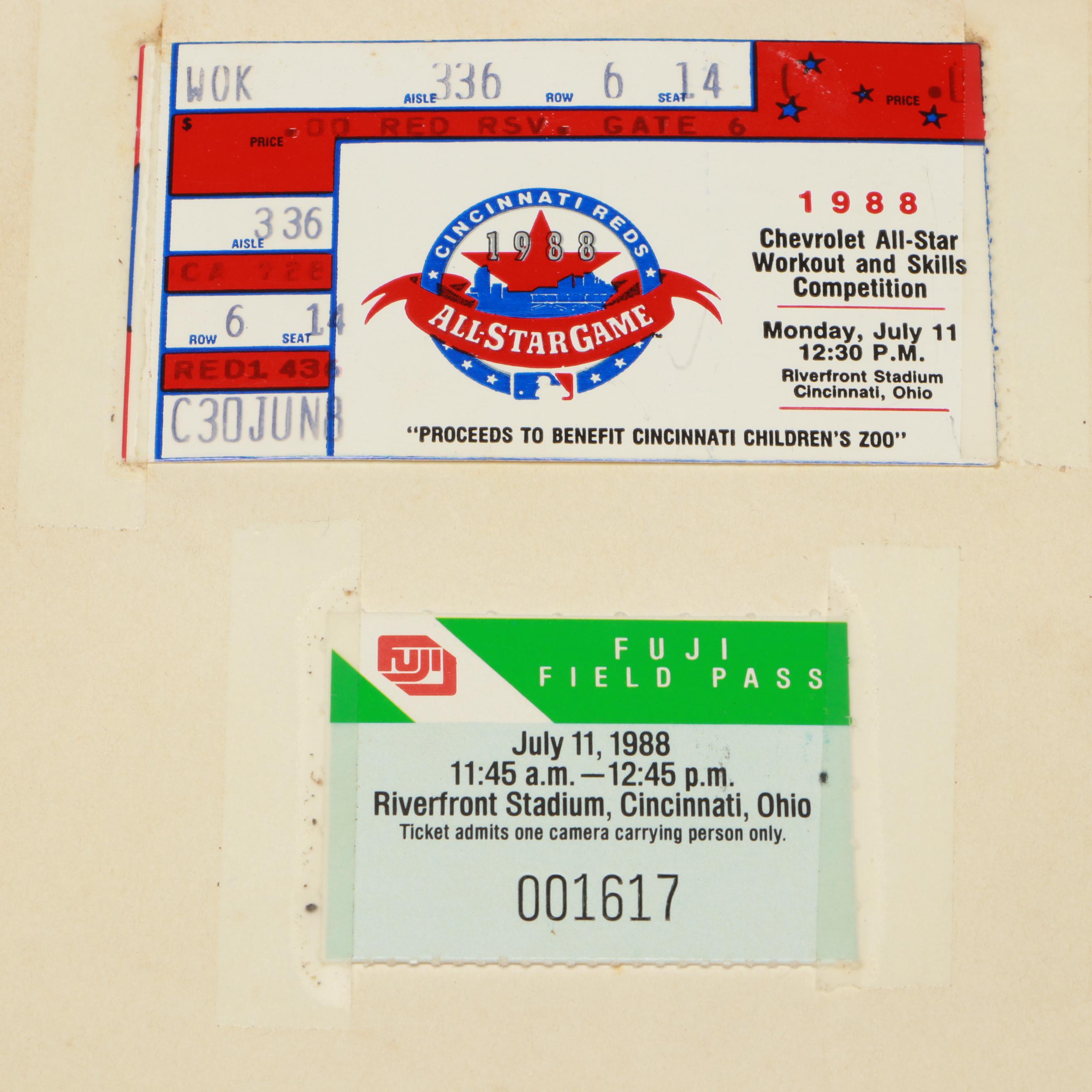 Cincinnati Reds with Other Baseball Tickets, 1908s-2010s
