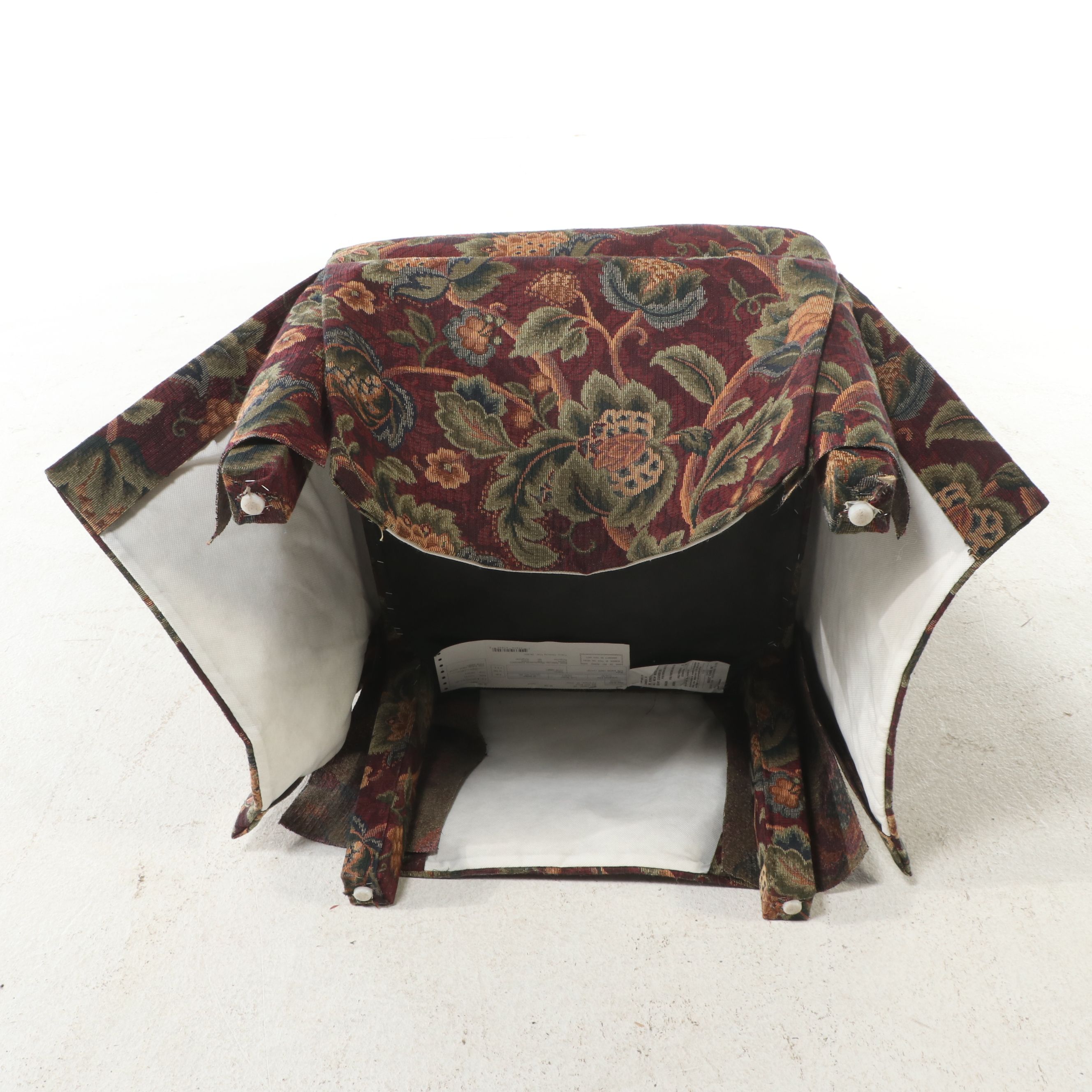 Oak Pedestal Table with Pair of Best Chairs Inc. Upholstered Side Chairs