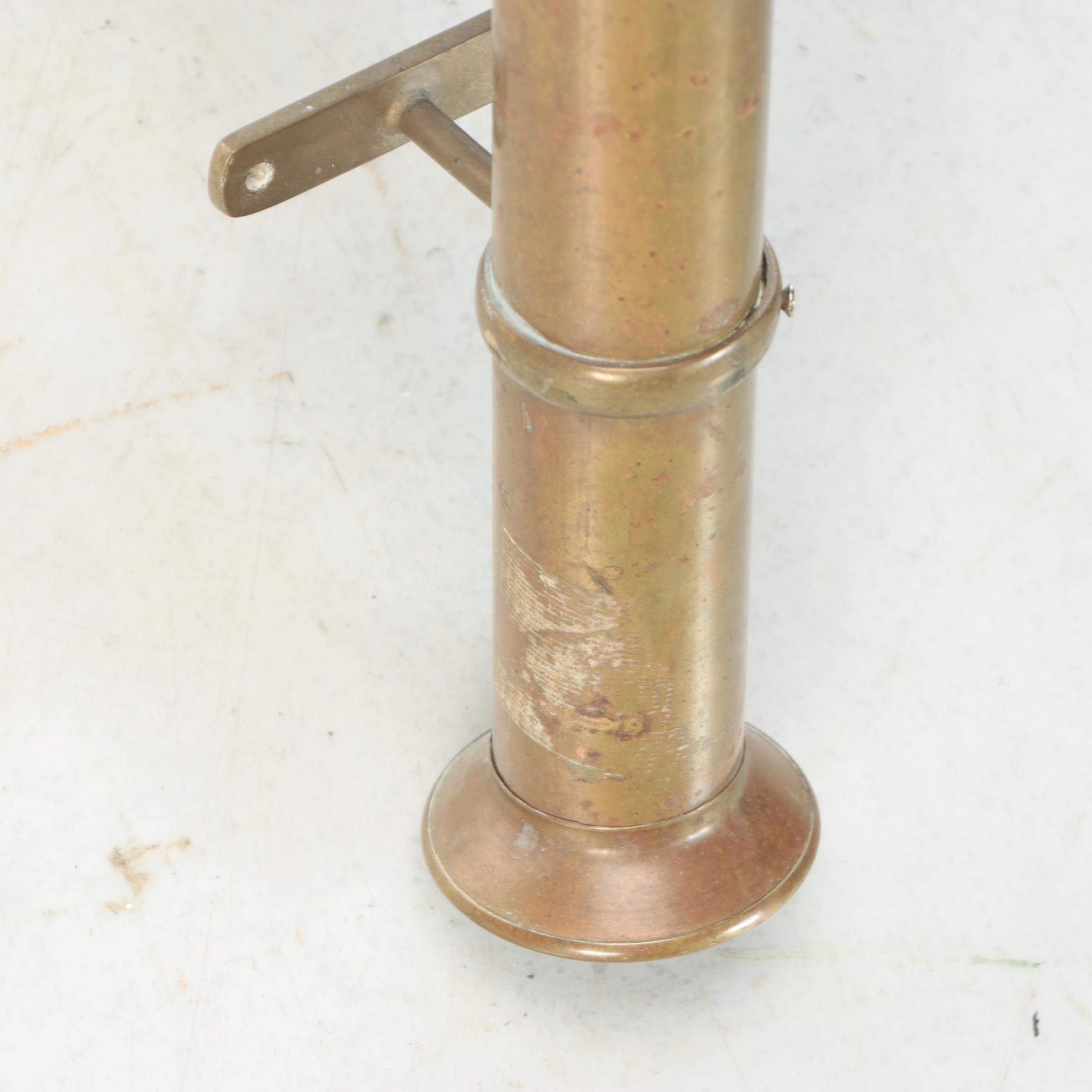 Edwardian Style Brass Wall Hanging Coat Rack and Quilt Stand