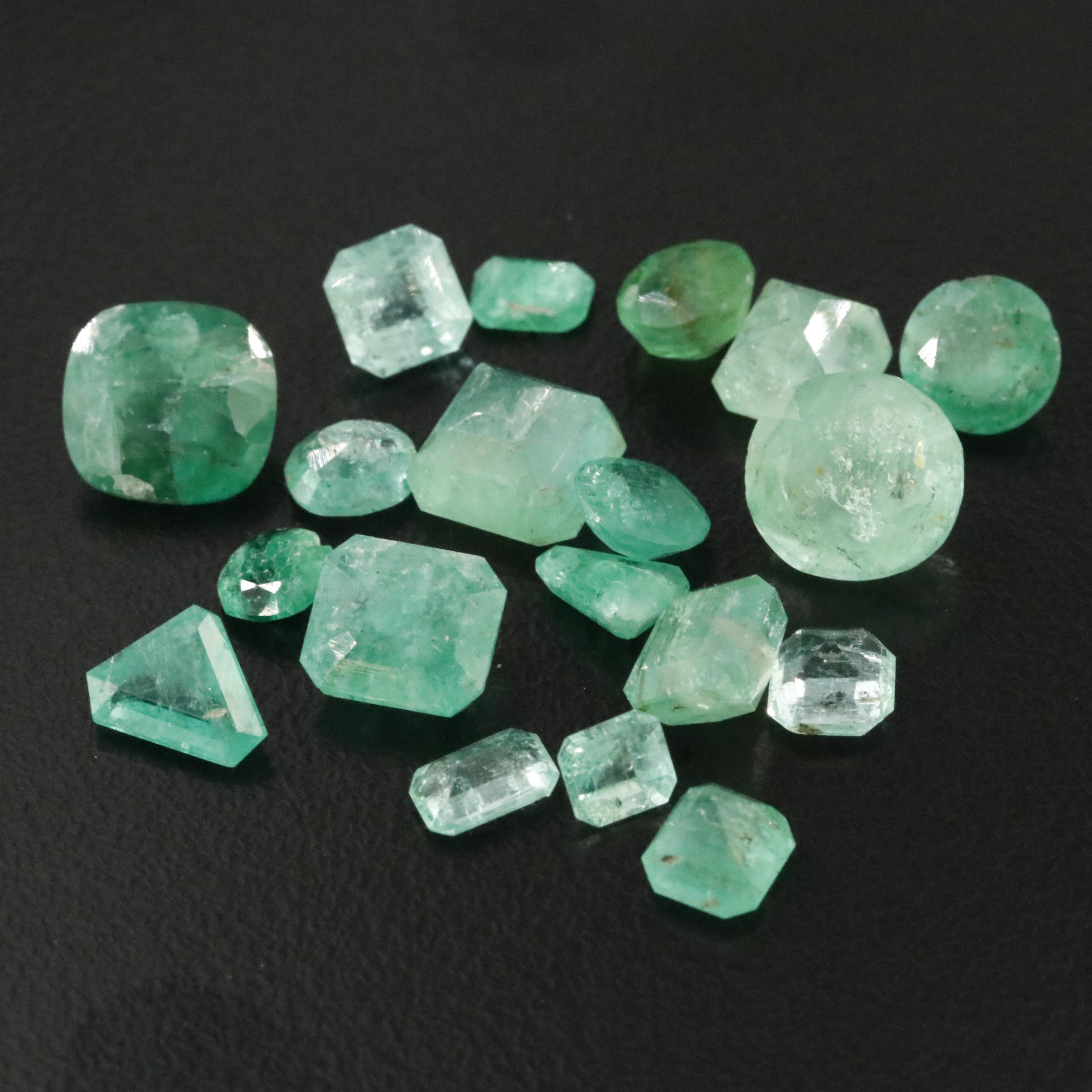 Loose 18.84 CTW Emerald Lot