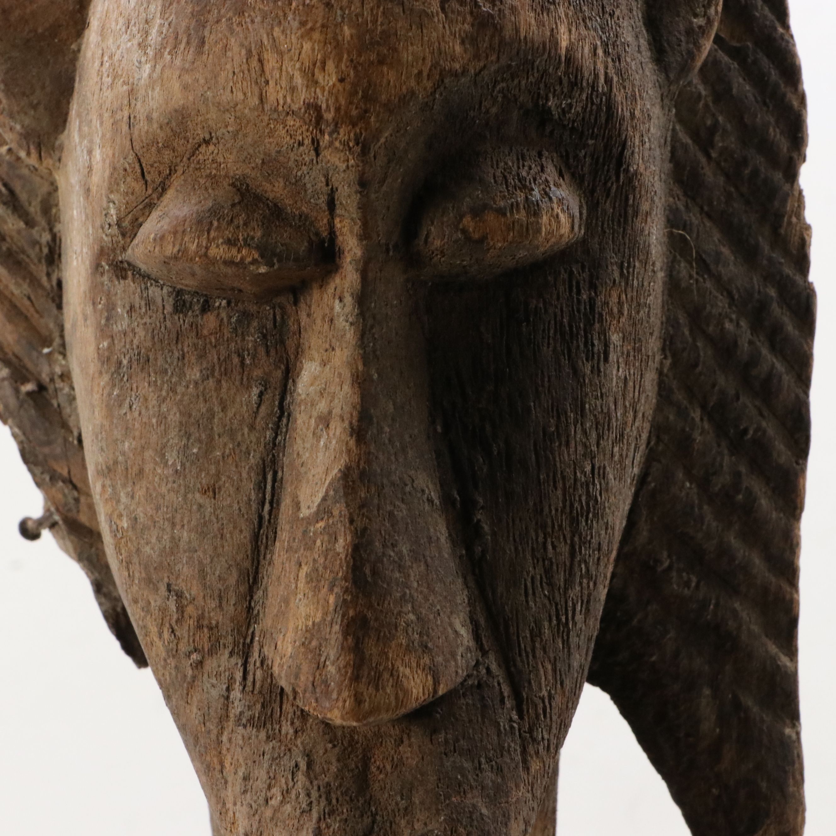 West African Mali Carved Wooden Maternity Figure