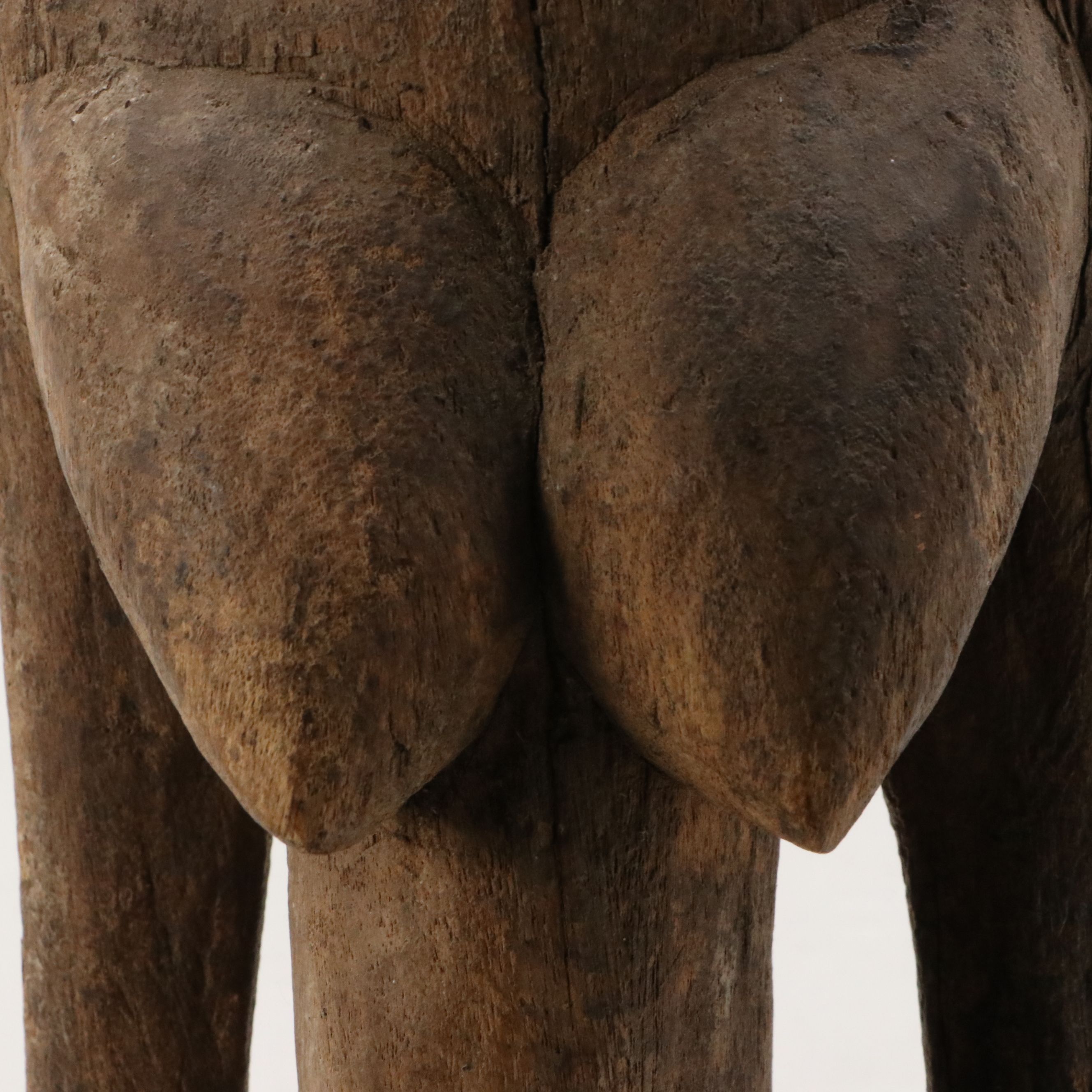 West African Mali Carved Wooden Maternity Figure