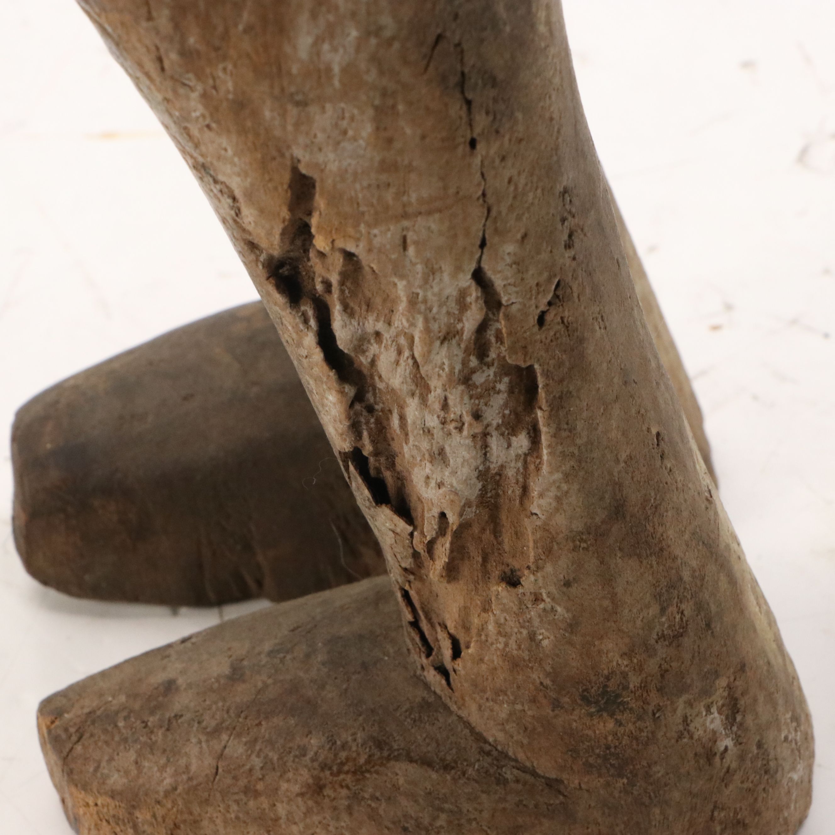 West African Mali Carved Wooden Maternity Figure