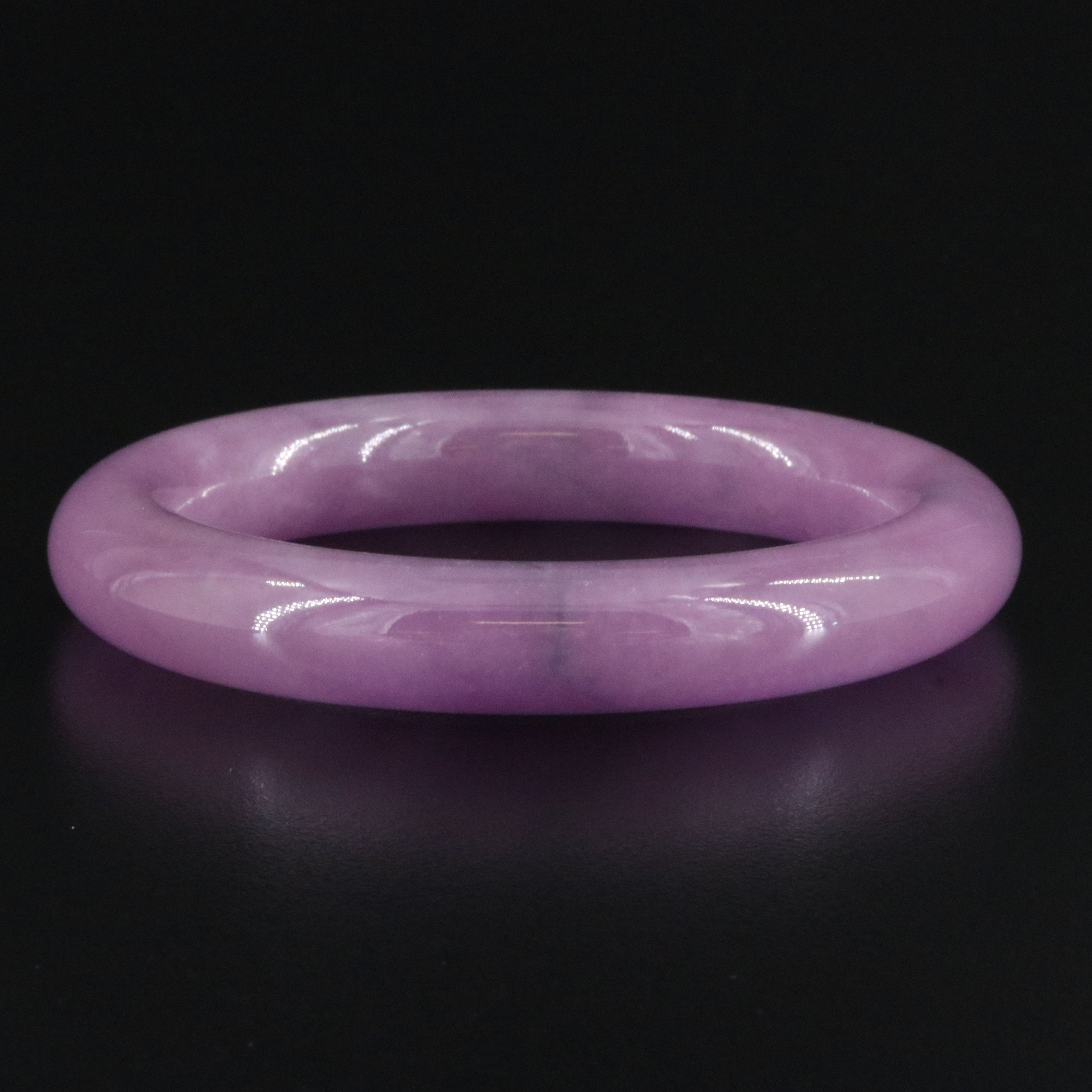 Jadeite Hololith Bangle Bracelet