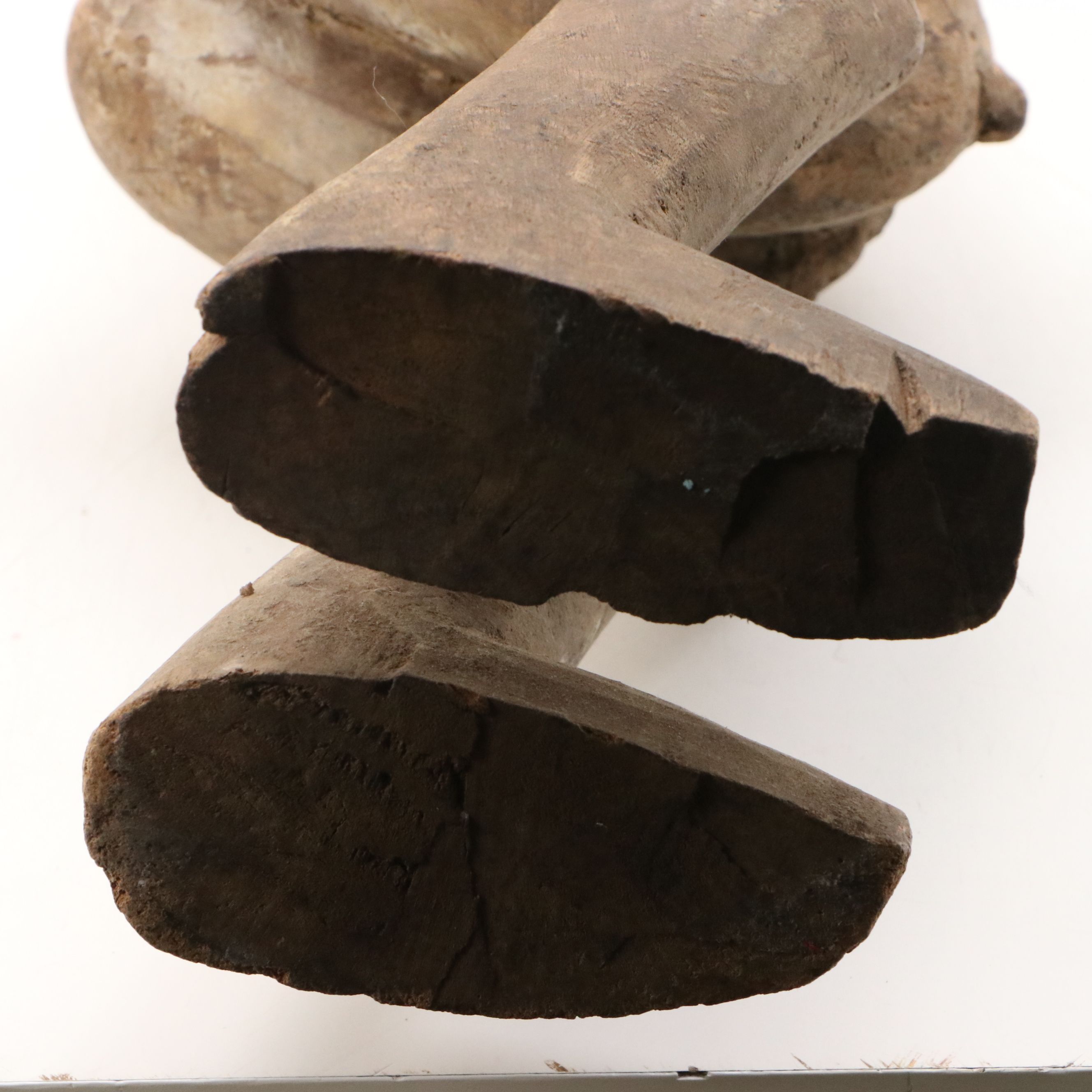 West African Mali Carved Wooden Maternity Figure