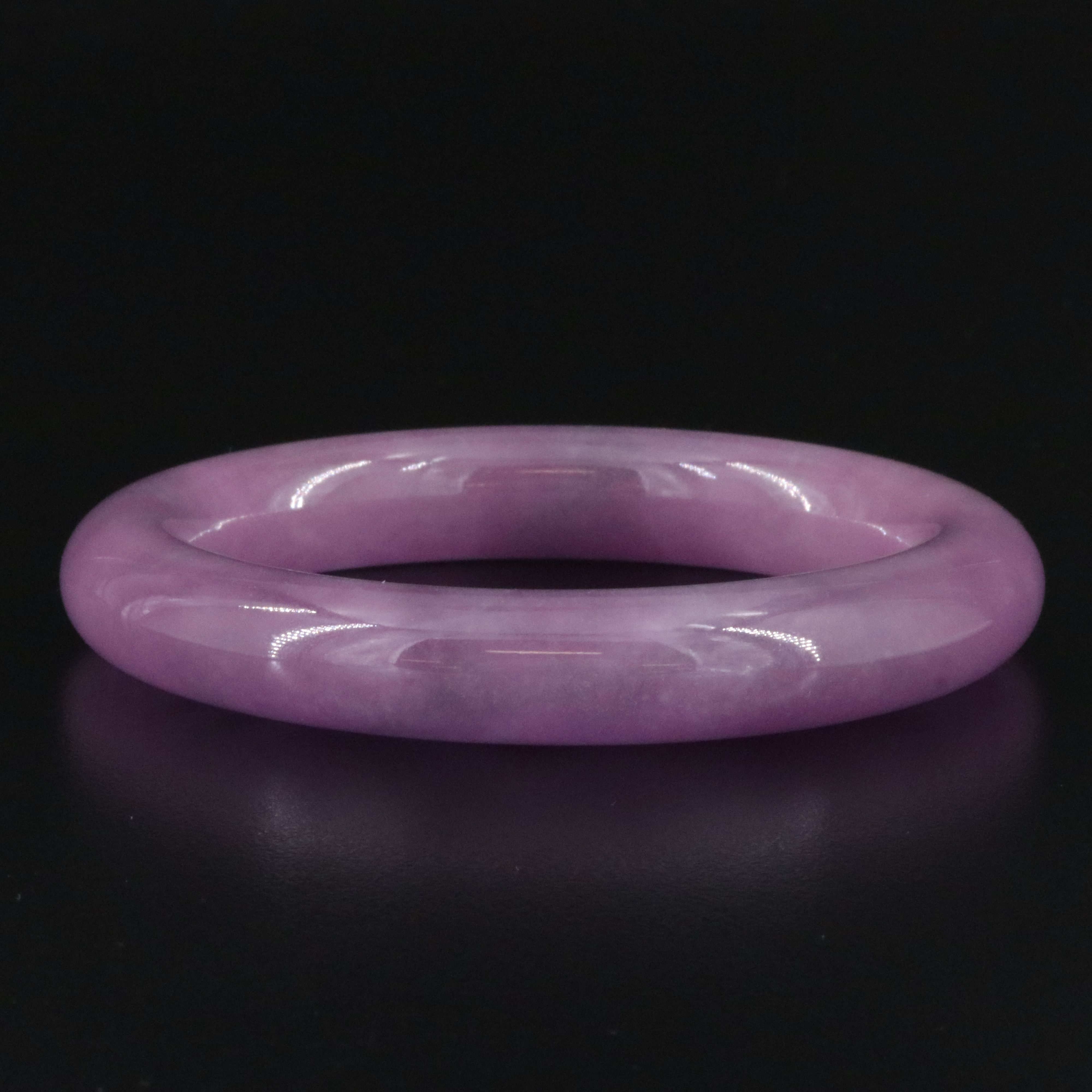 Jadeite Hololith Bangle Bracelet
