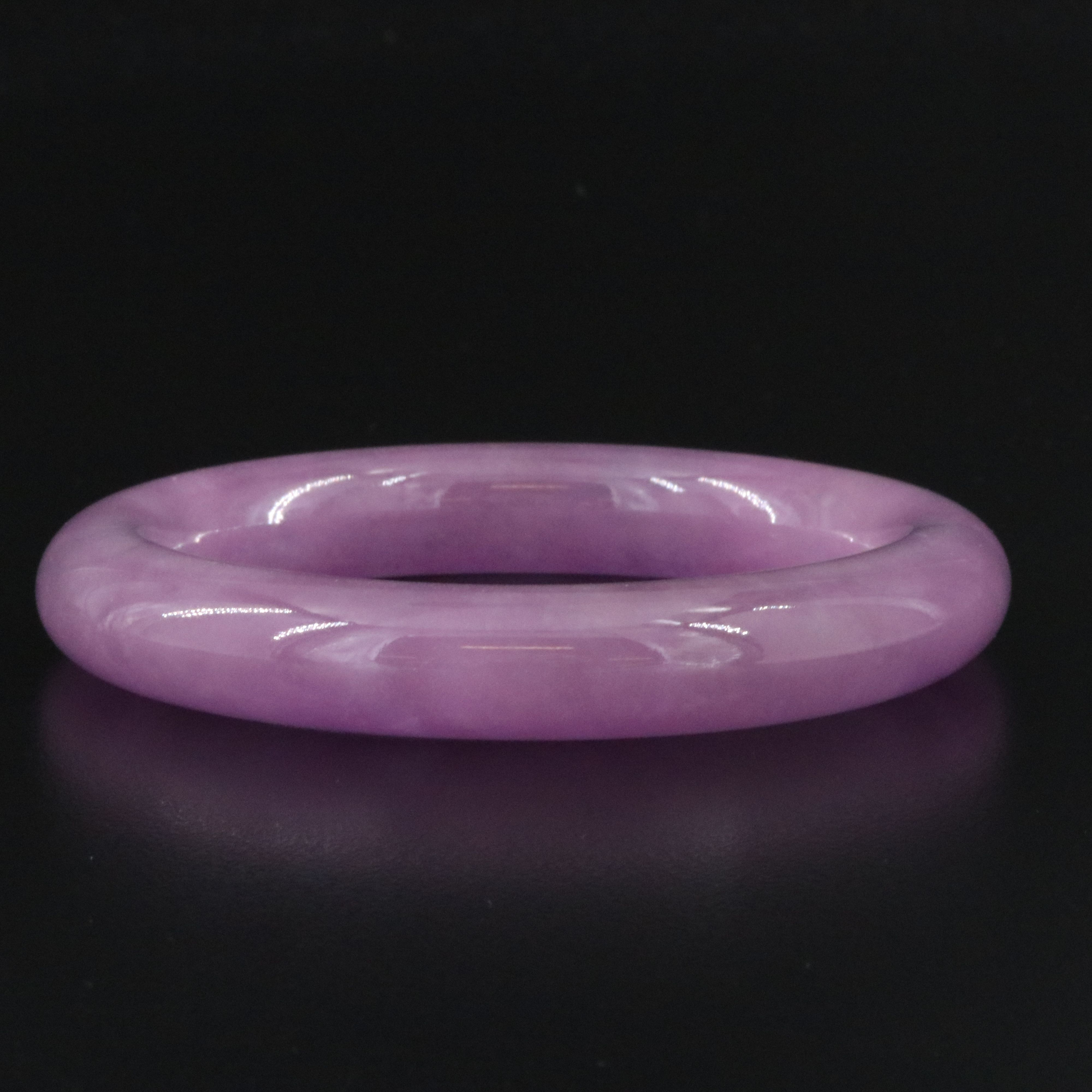 Jadeite Hololith Bangle Bracelet