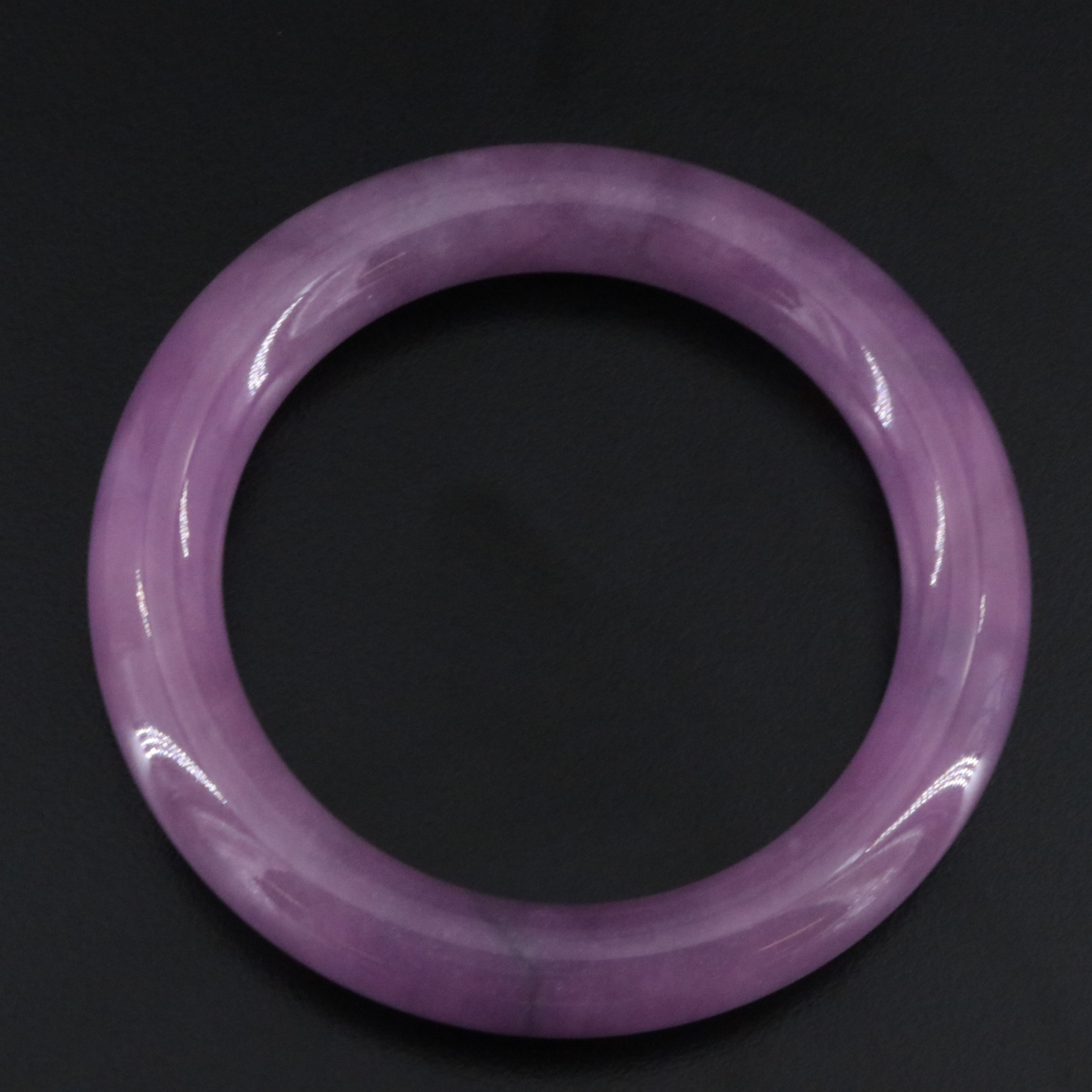 Jadeite Hololith Bangle Bracelet
