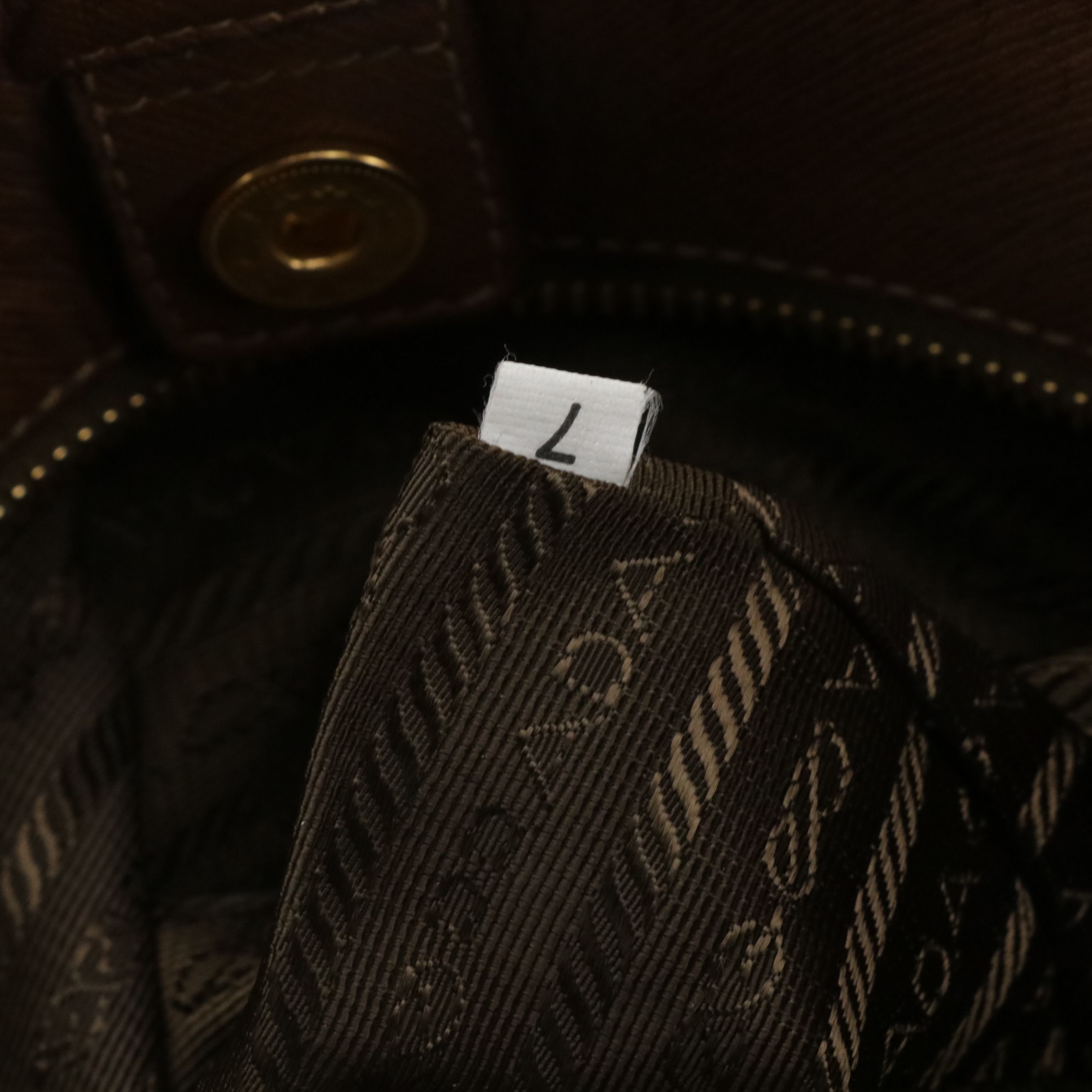 Prada Hobo Shoulder Bag in Mocha Tessuto Nylon and Saffiano Leather