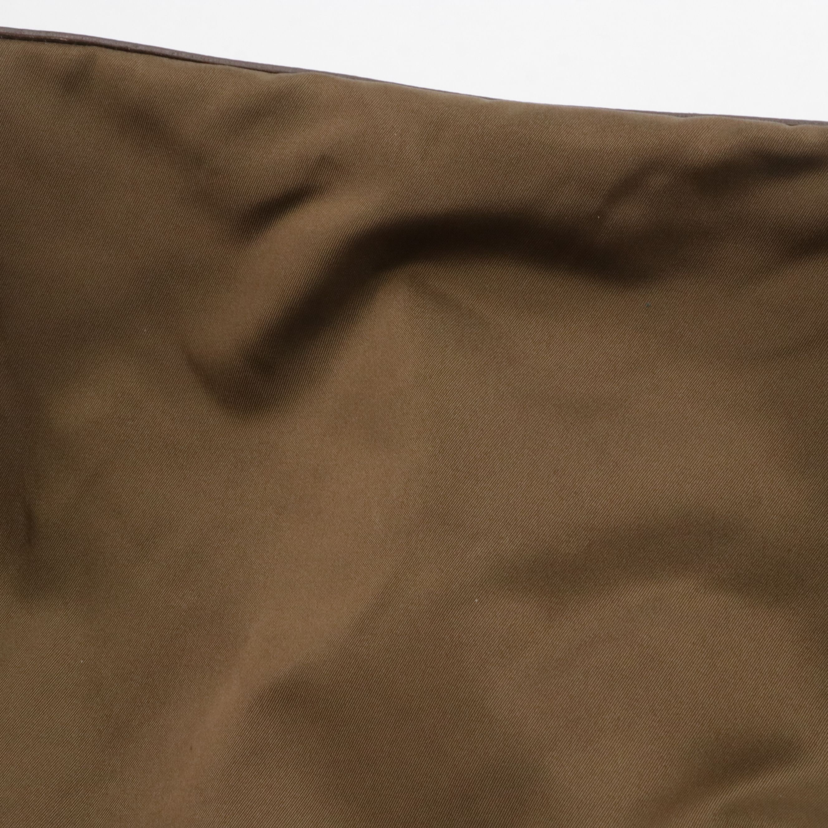 Prada Hobo Shoulder Bag in Mocha Tessuto Nylon and Saffiano Leather