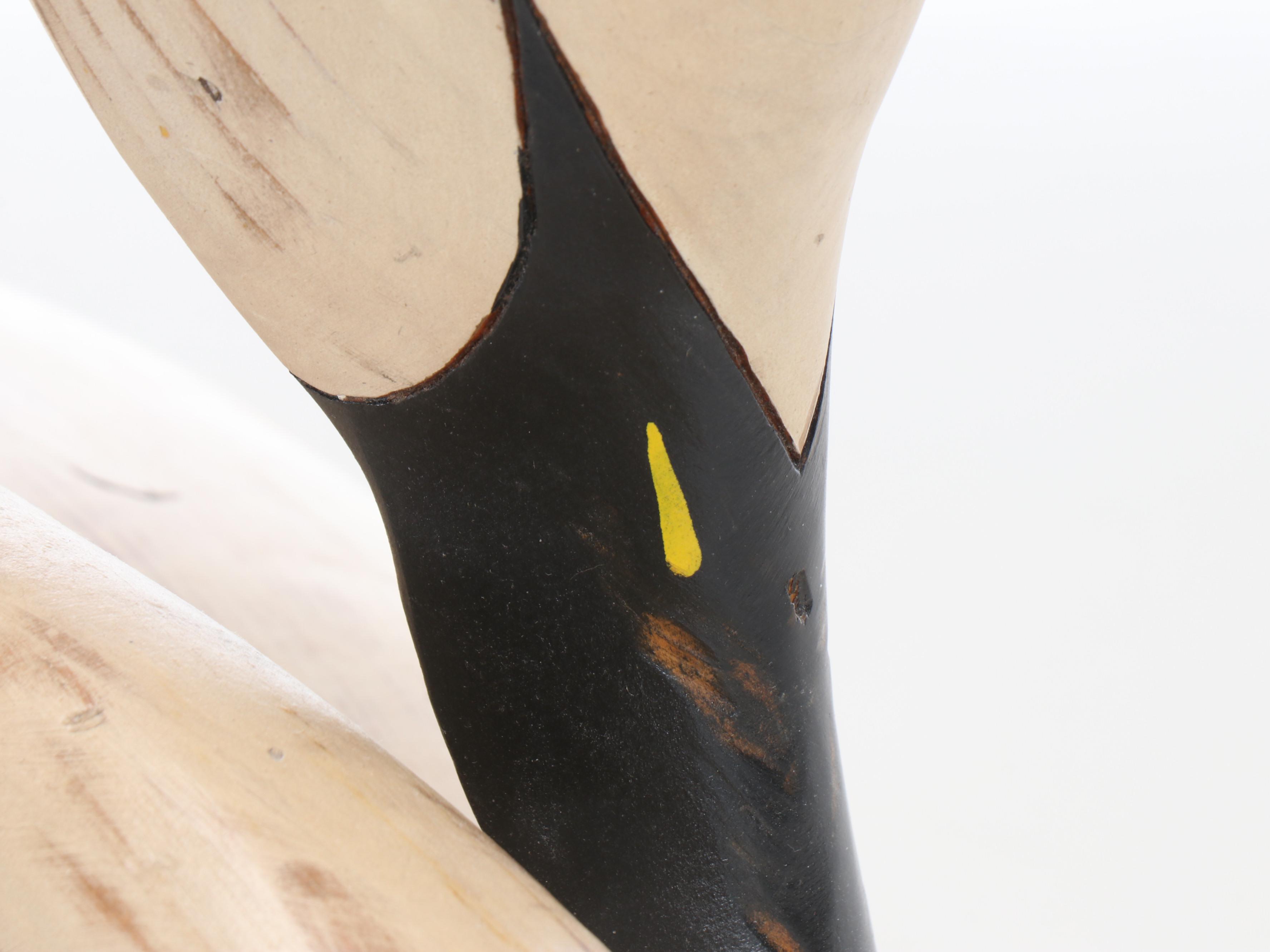 Stoney Point Decoys Polished Wooden Swan, 1983