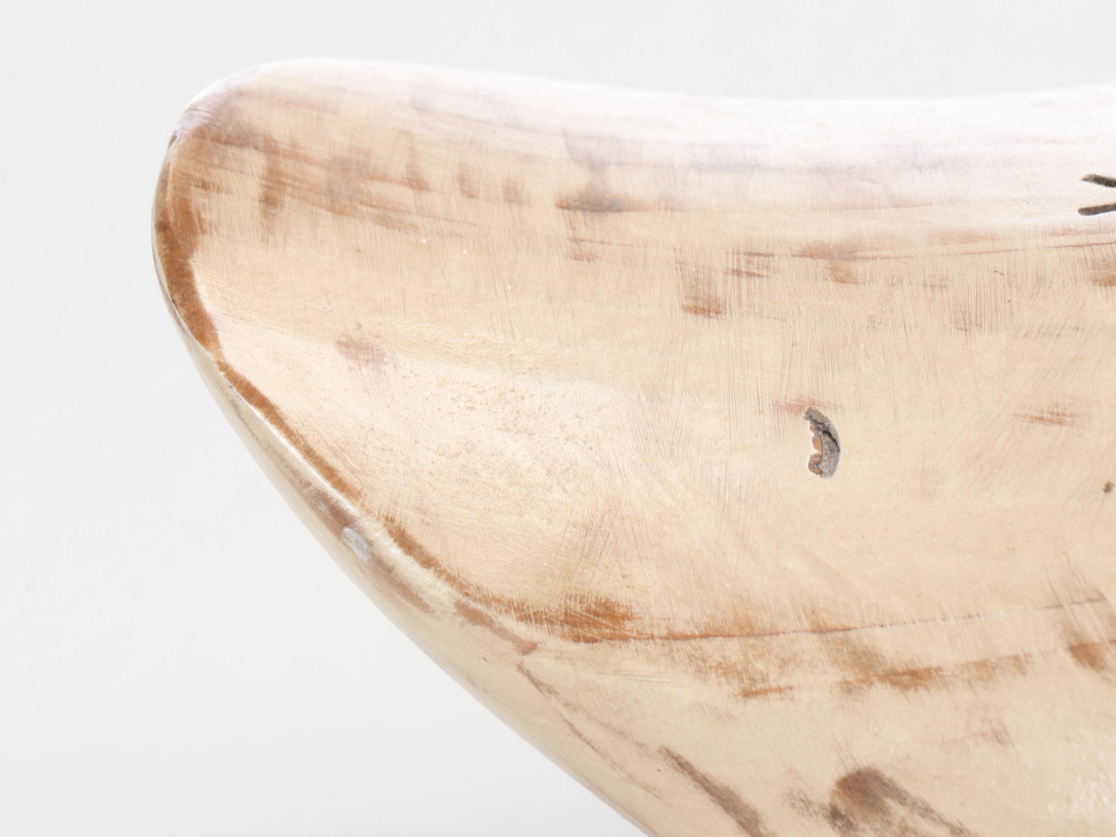 Stoney Point Decoys Polished Wooden Swan, 1983