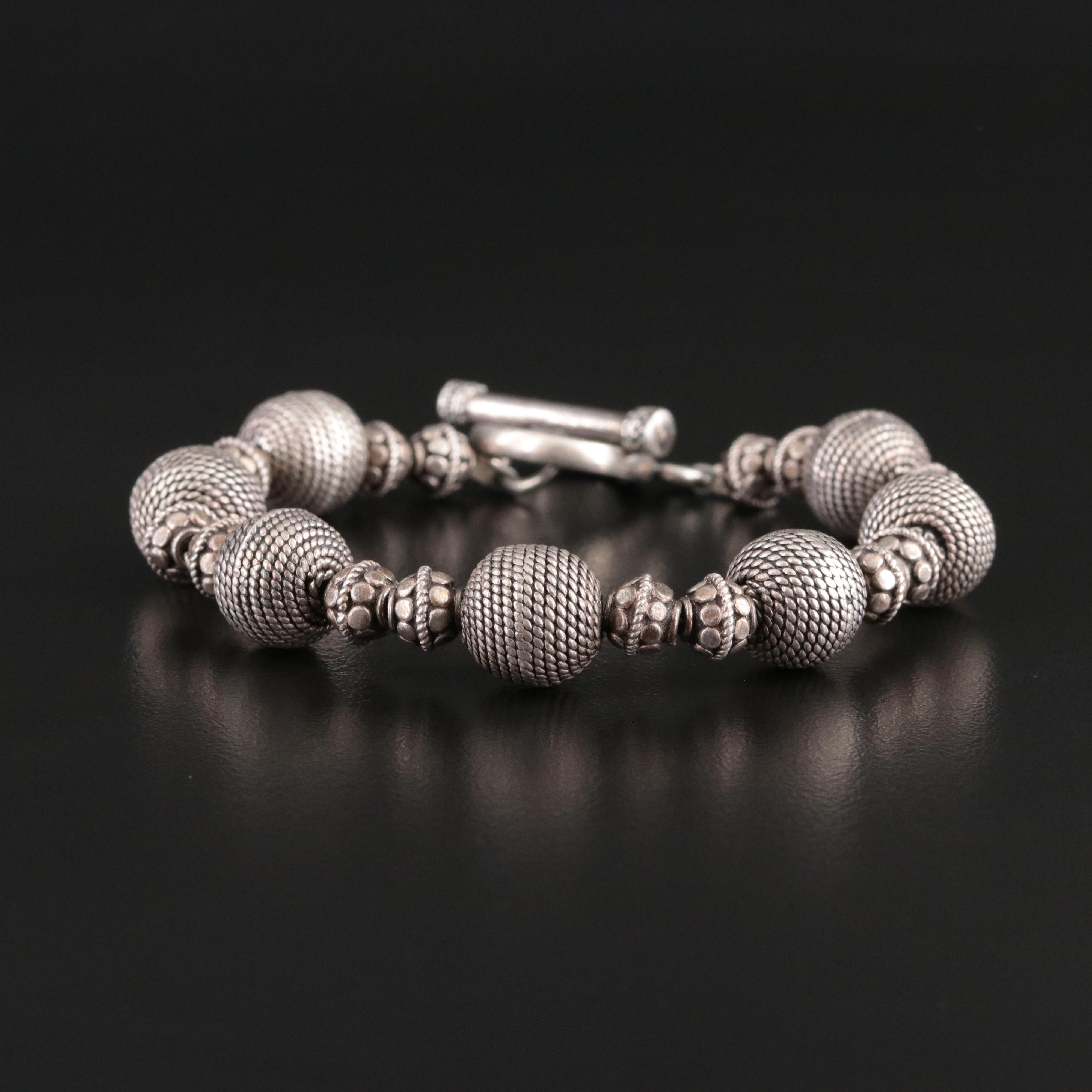Sterling Bead Bracelet