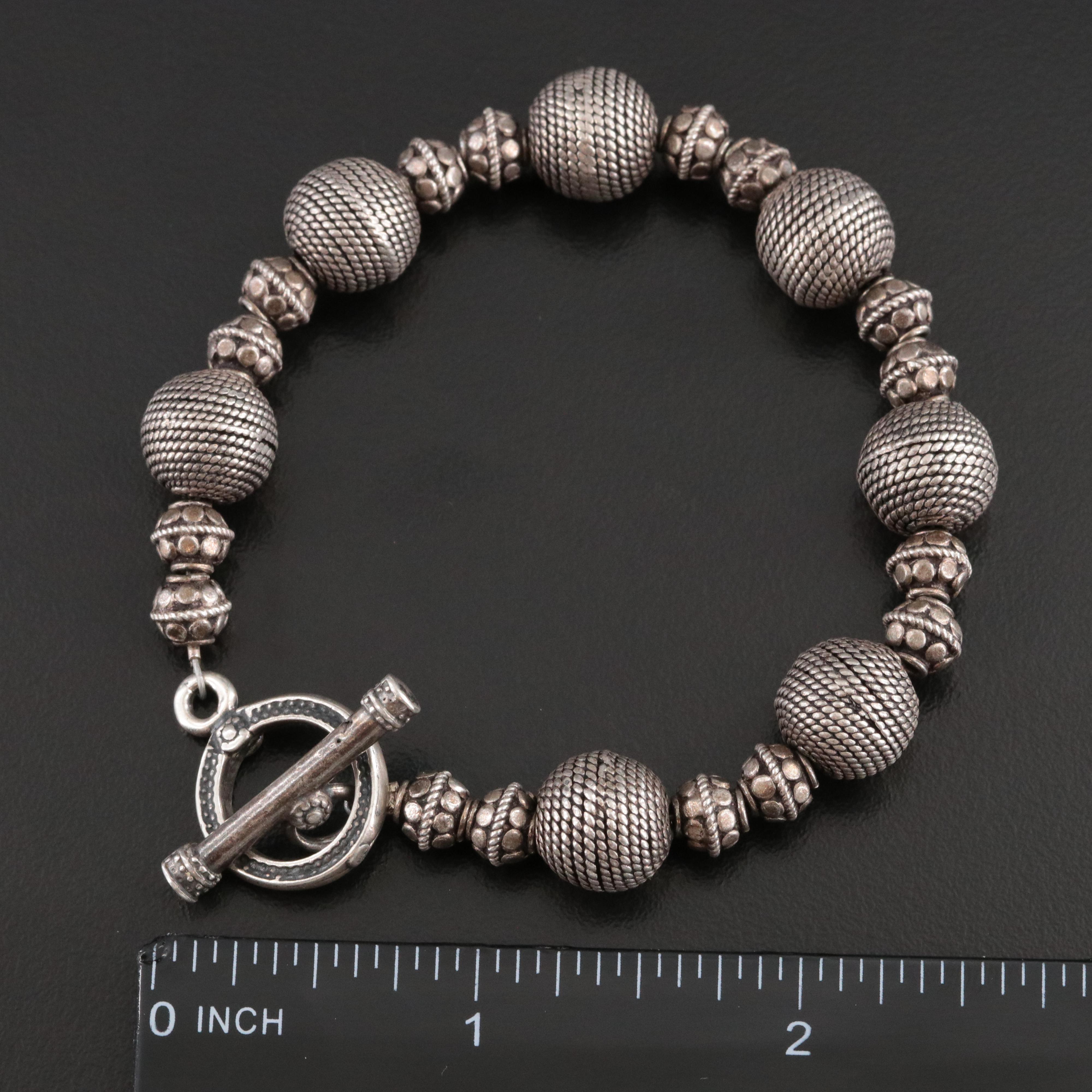 Sterling Bead Bracelet