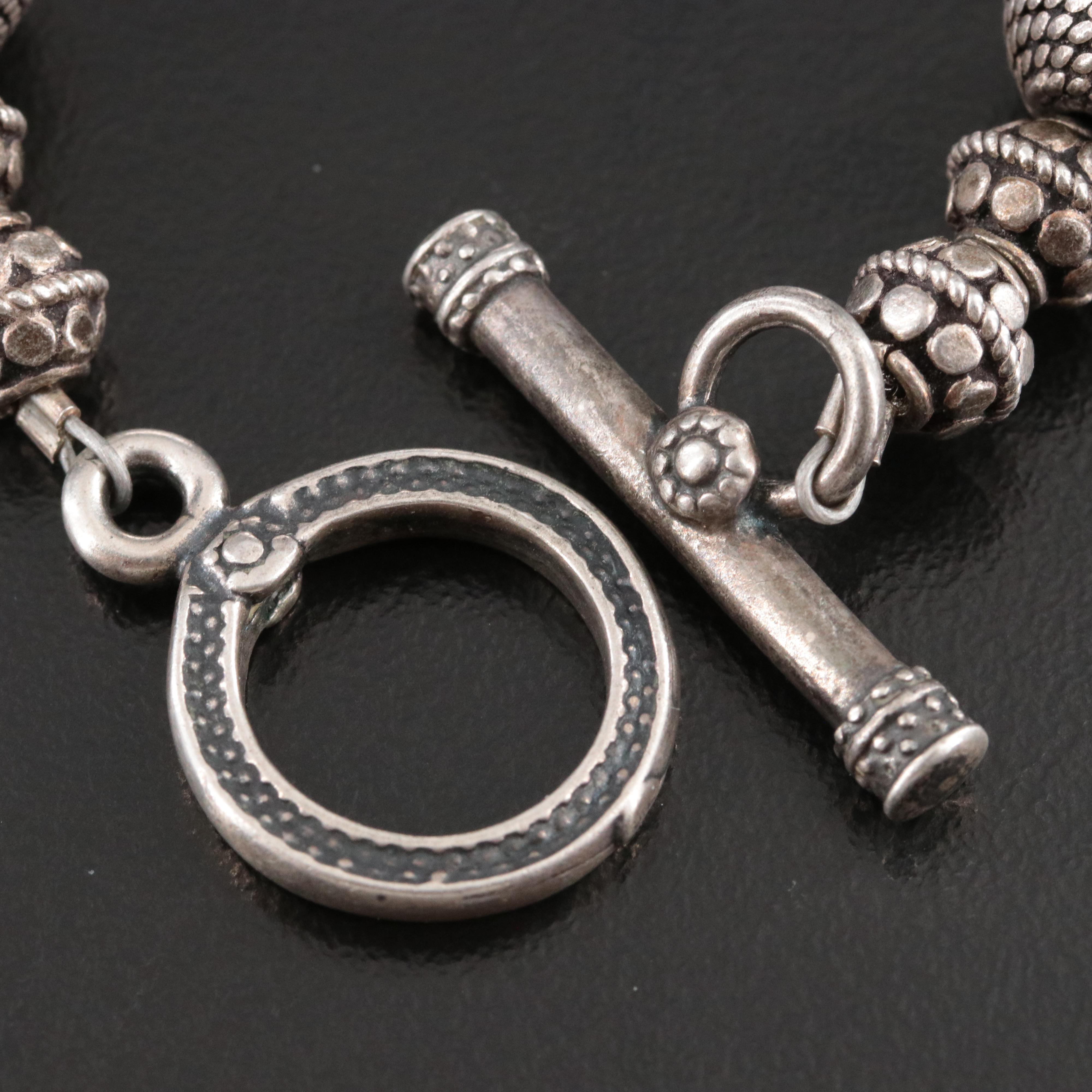 Sterling Bead Bracelet