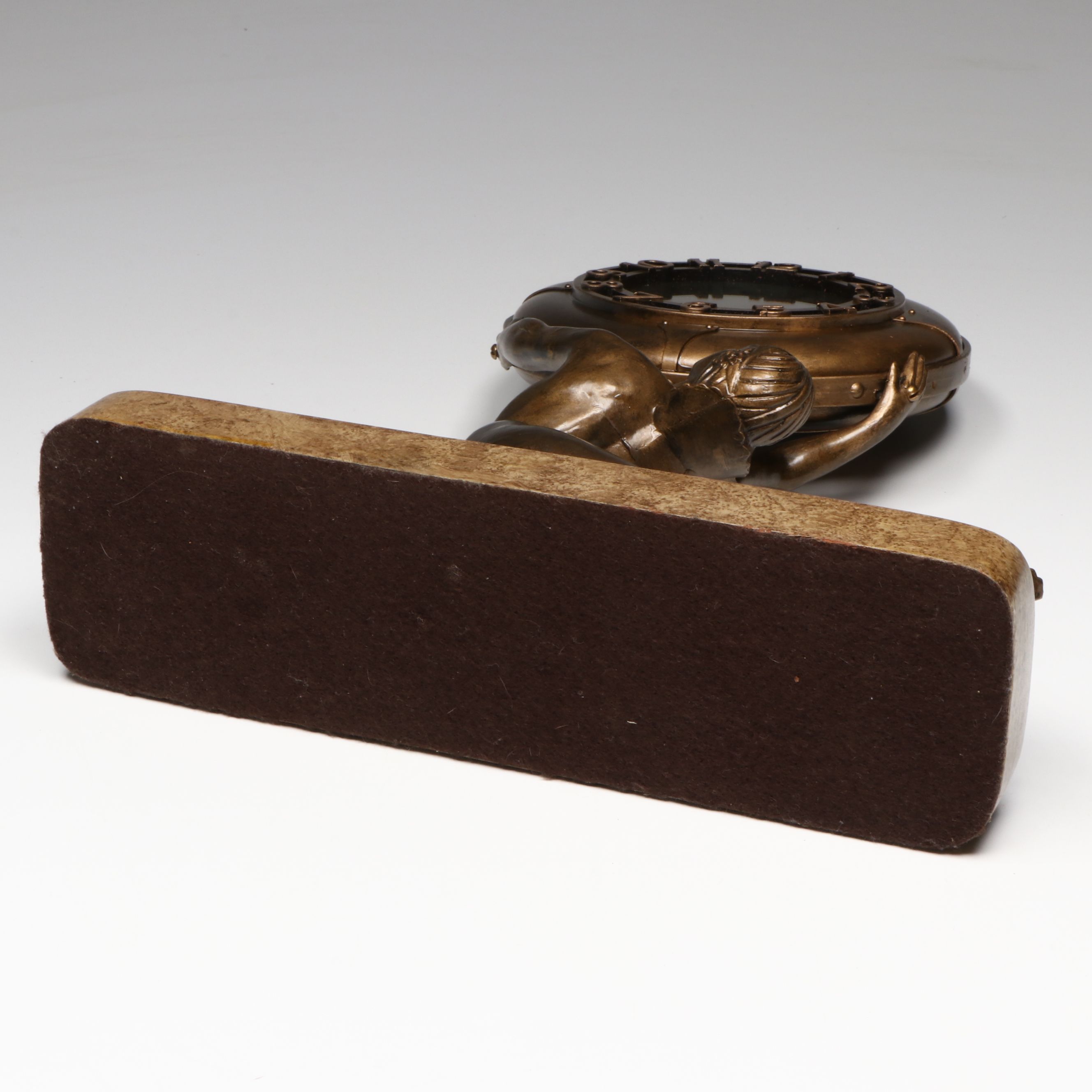 Art Deco Style Figural Mantel Clock