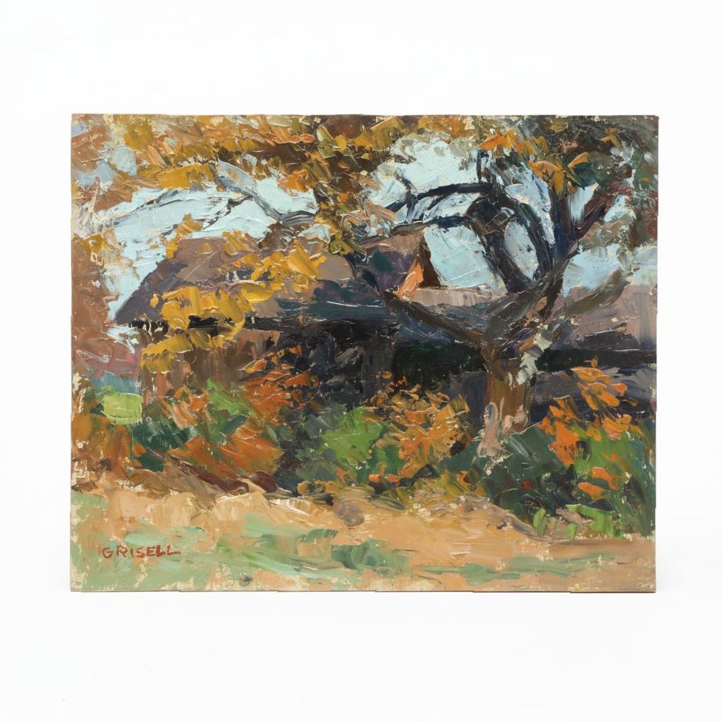 Susan Grisell Autumnal New England Plein Air Oil Painting