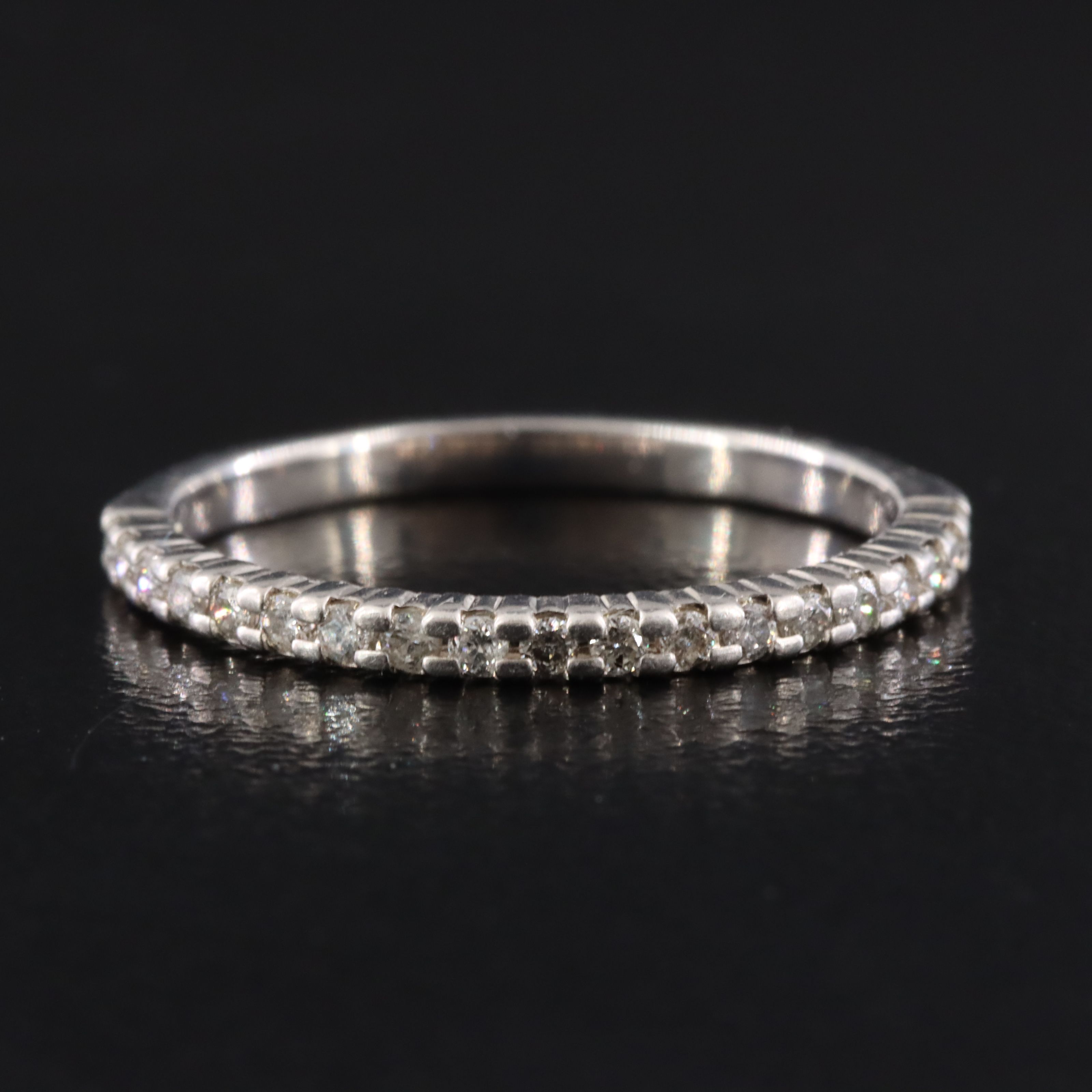 10K 0.20 CTW Diamond Stackable Ring