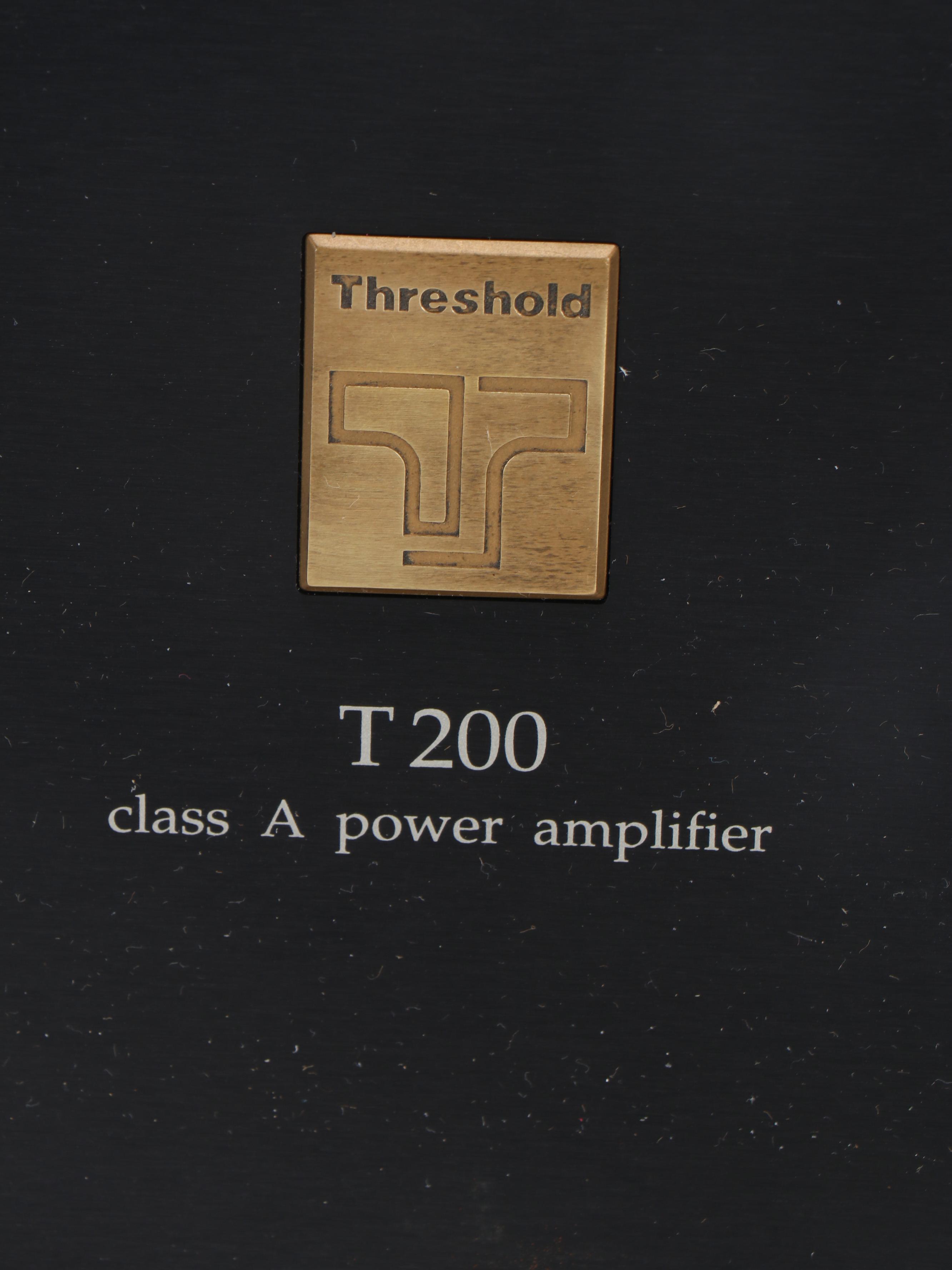 Threshold Class A Model T200 Stereo Power Amplifier