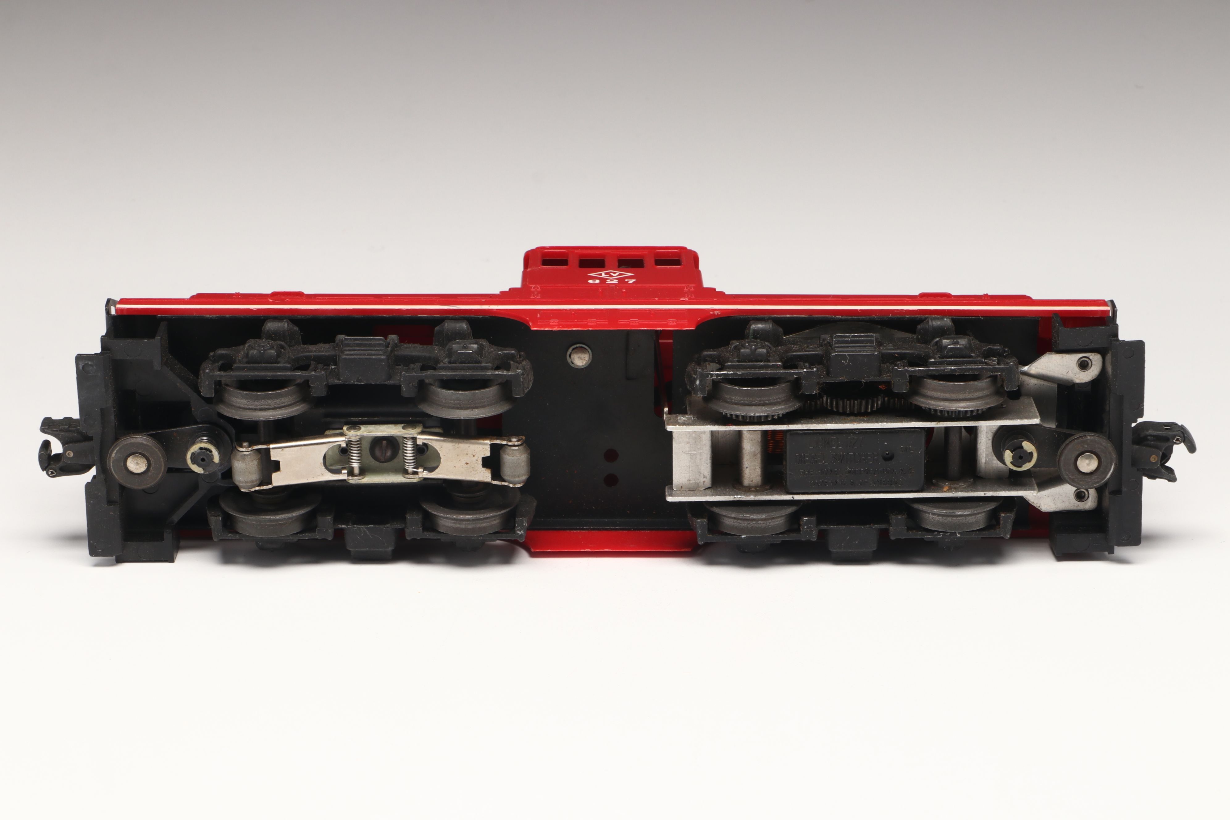 Lionel 027 Diesel Switcher Train Car with Polychrome Cast Iron Tractor