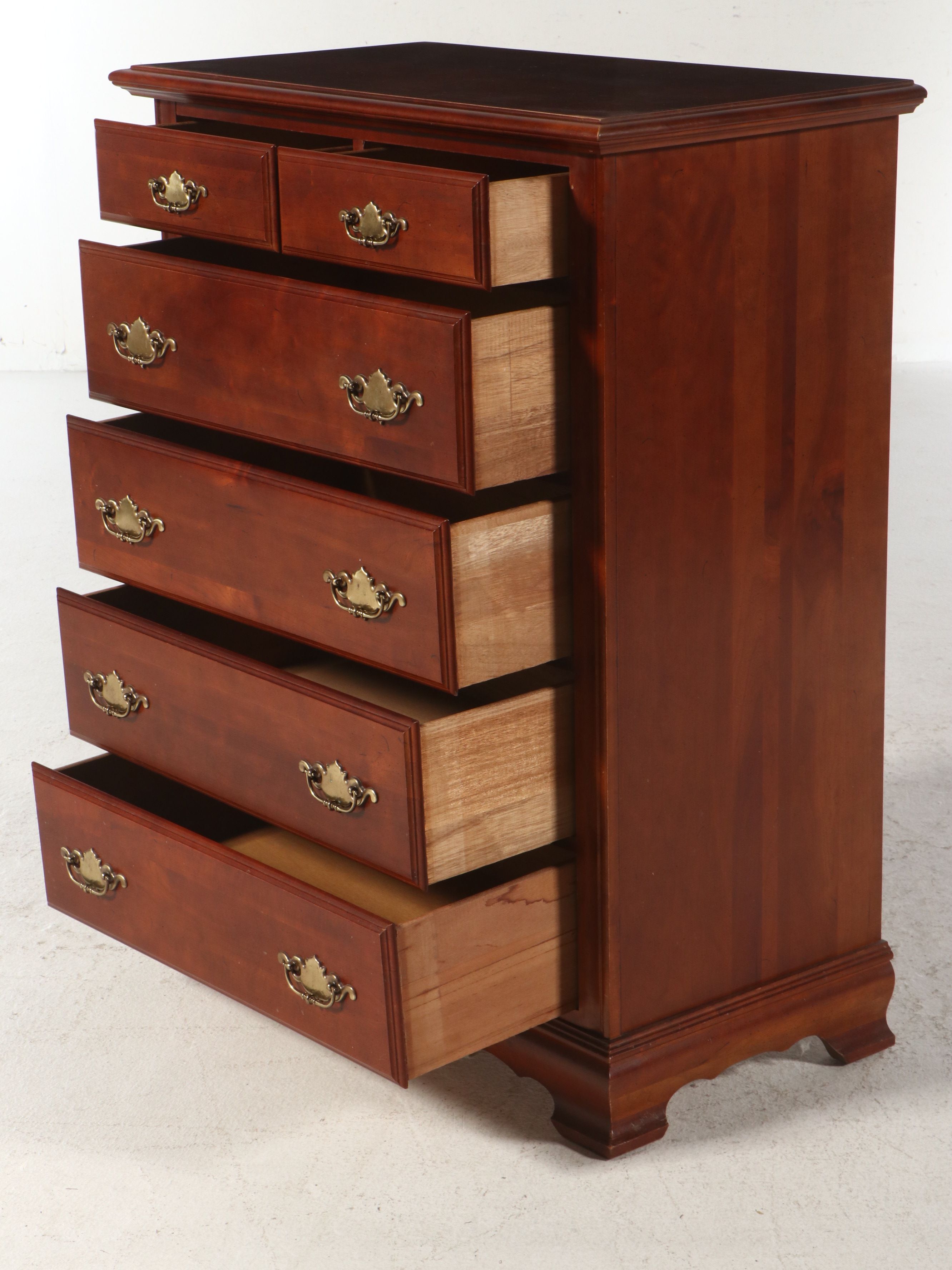 Chippendale Style Cherry Chest of Drawers