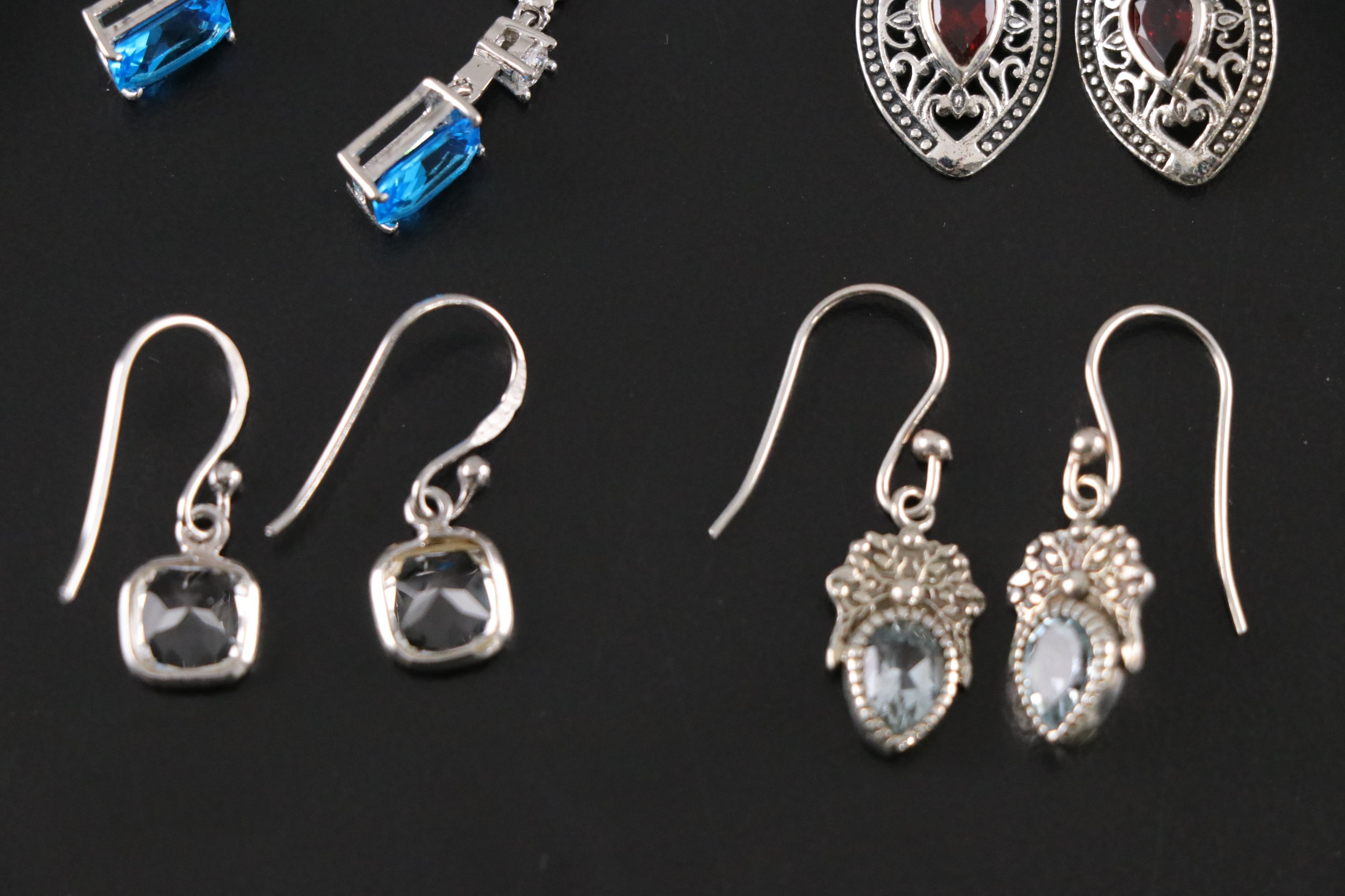 14 Assorted Sterling Silver Rings and Earrings