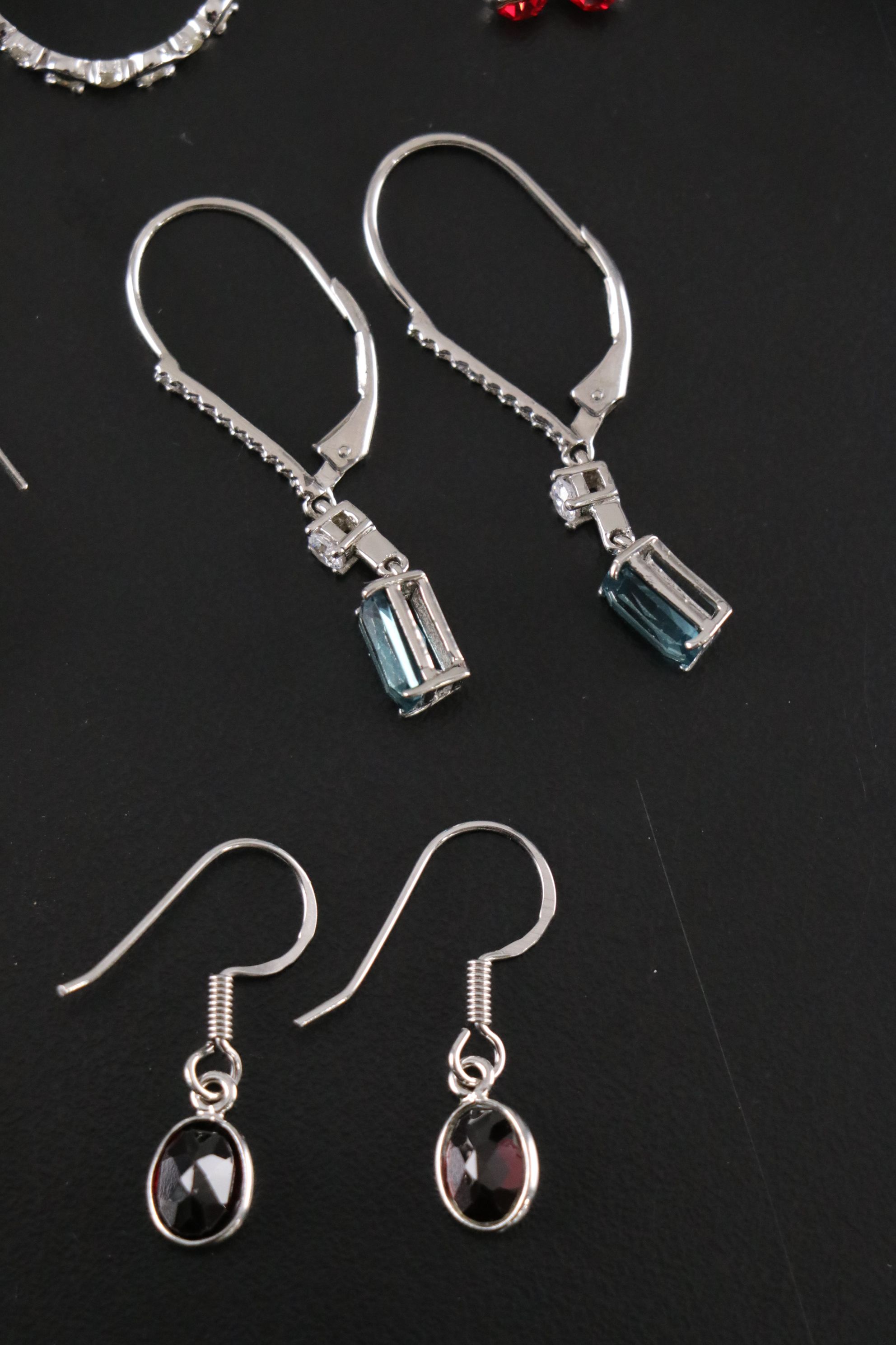 14 Assorted Sterling Silver Rings and Earrings