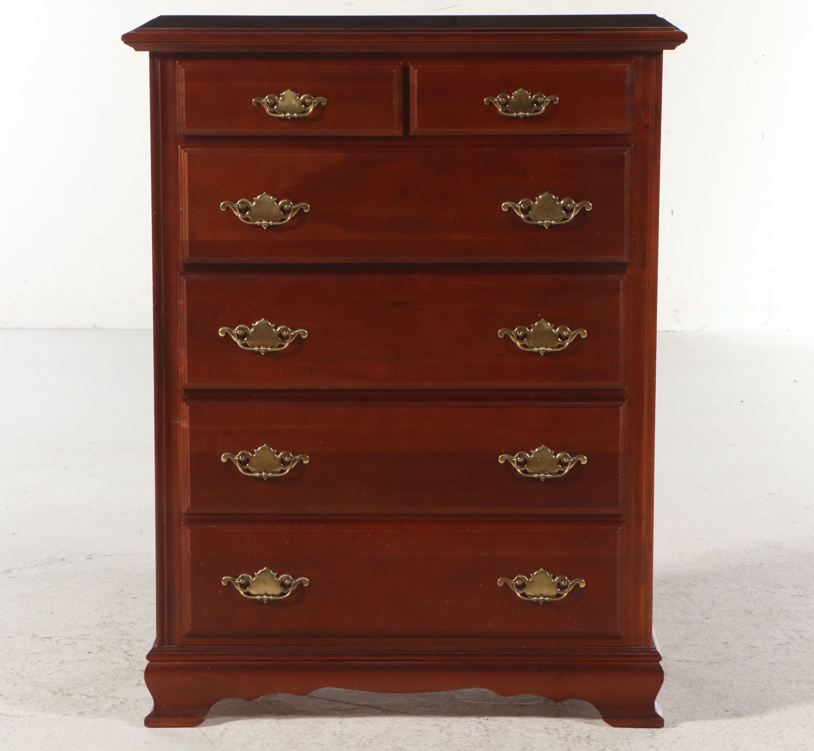 Chippendale Style Cherry Chest of Drawers