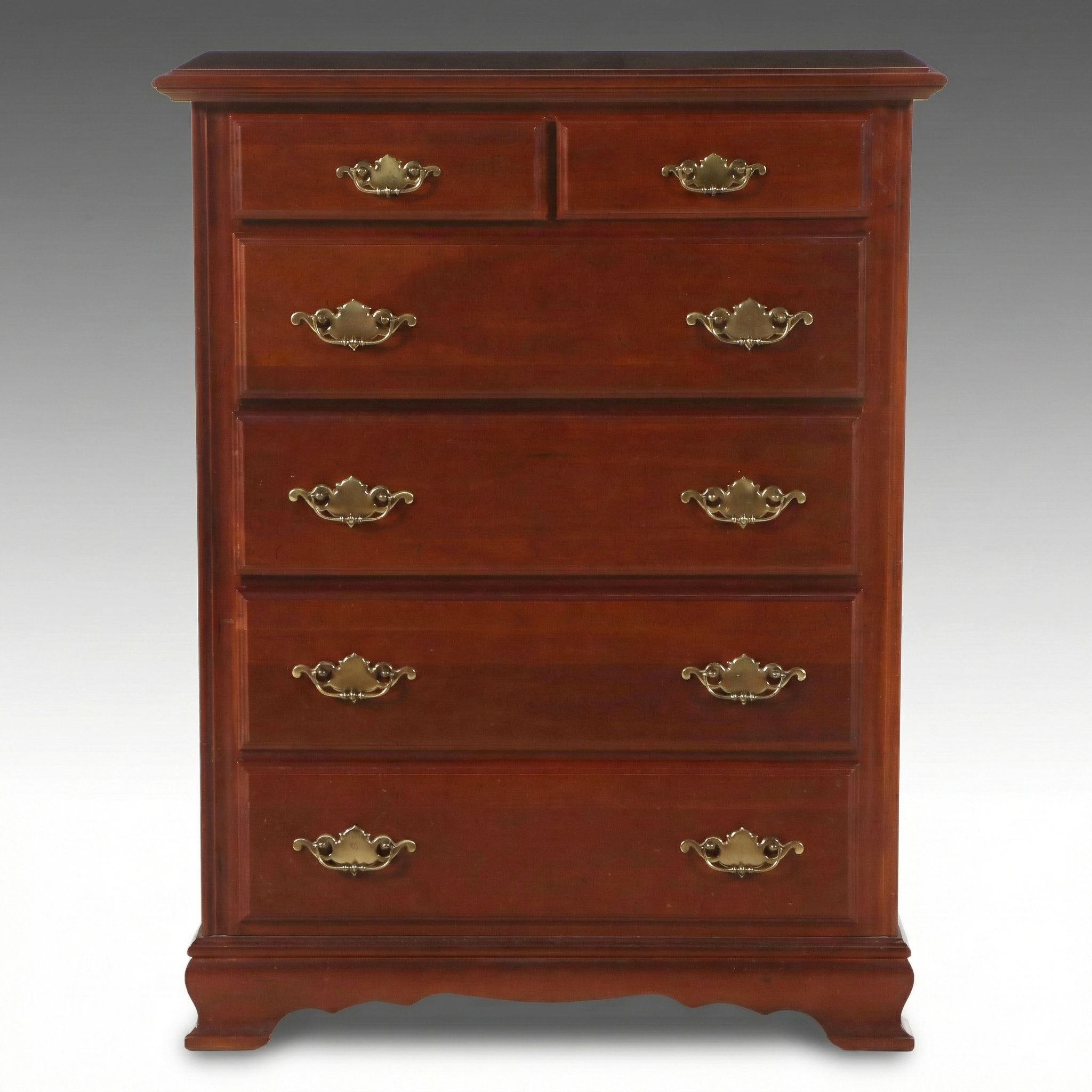Chippendale Style Cherry Chest of Drawers
