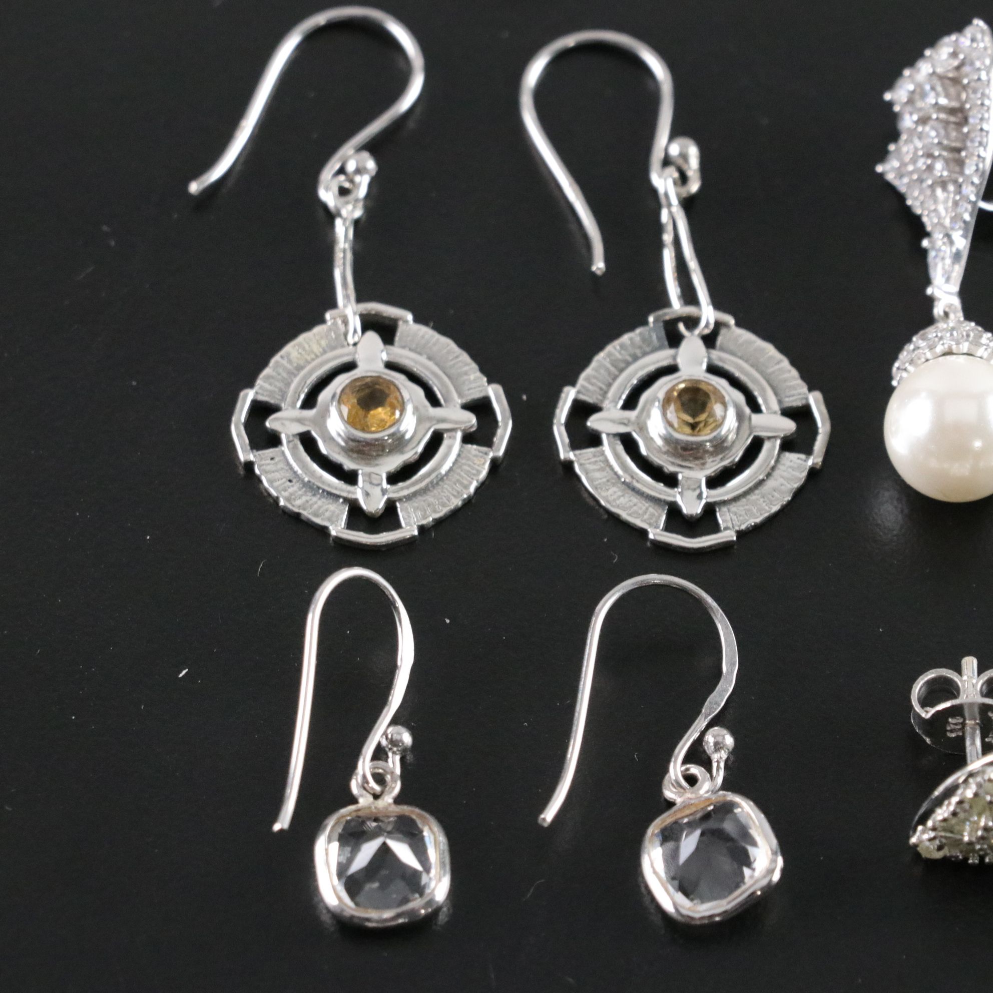 14 Assorted Sterling Silver Rings and Earrings