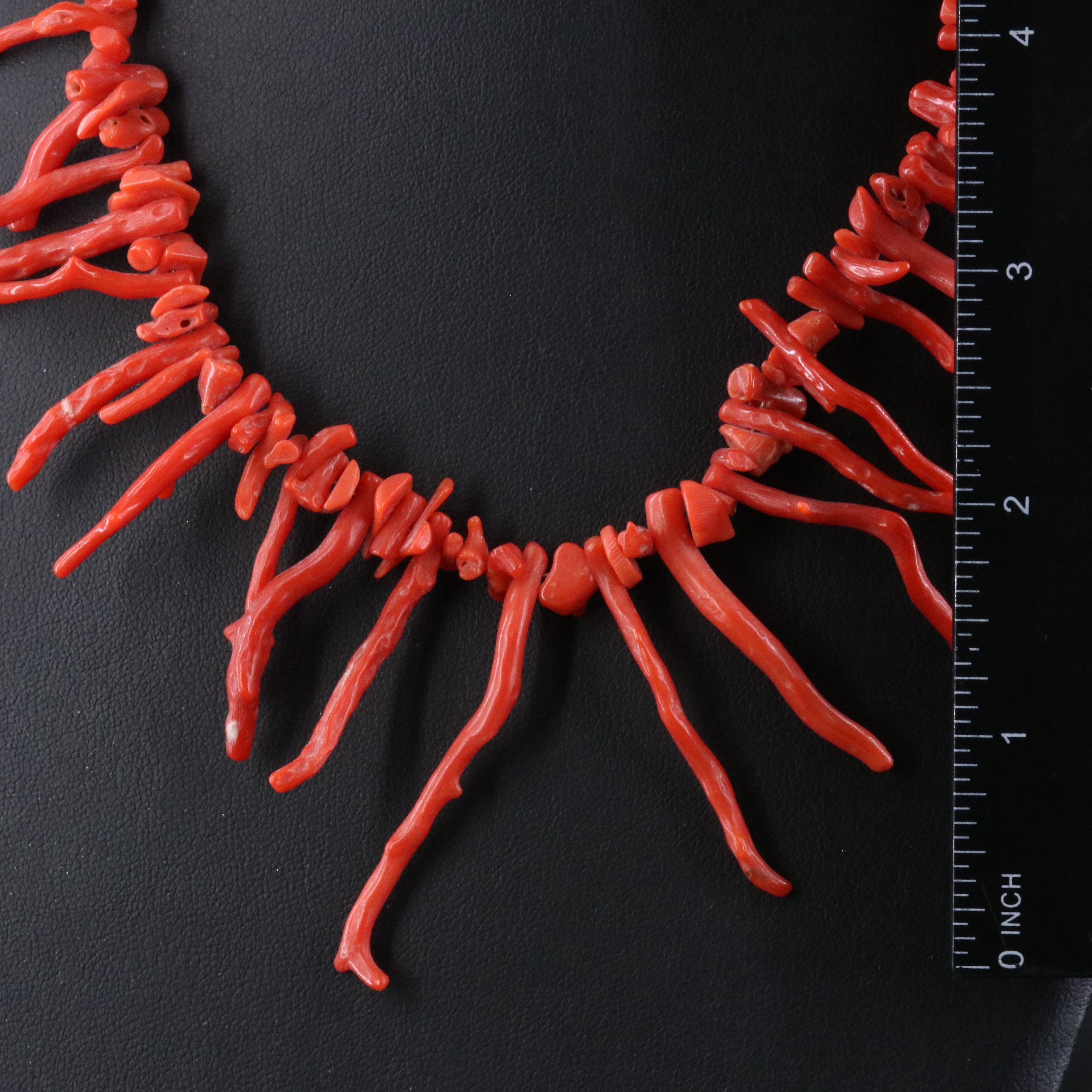 Vintage Branch Coral Necklace