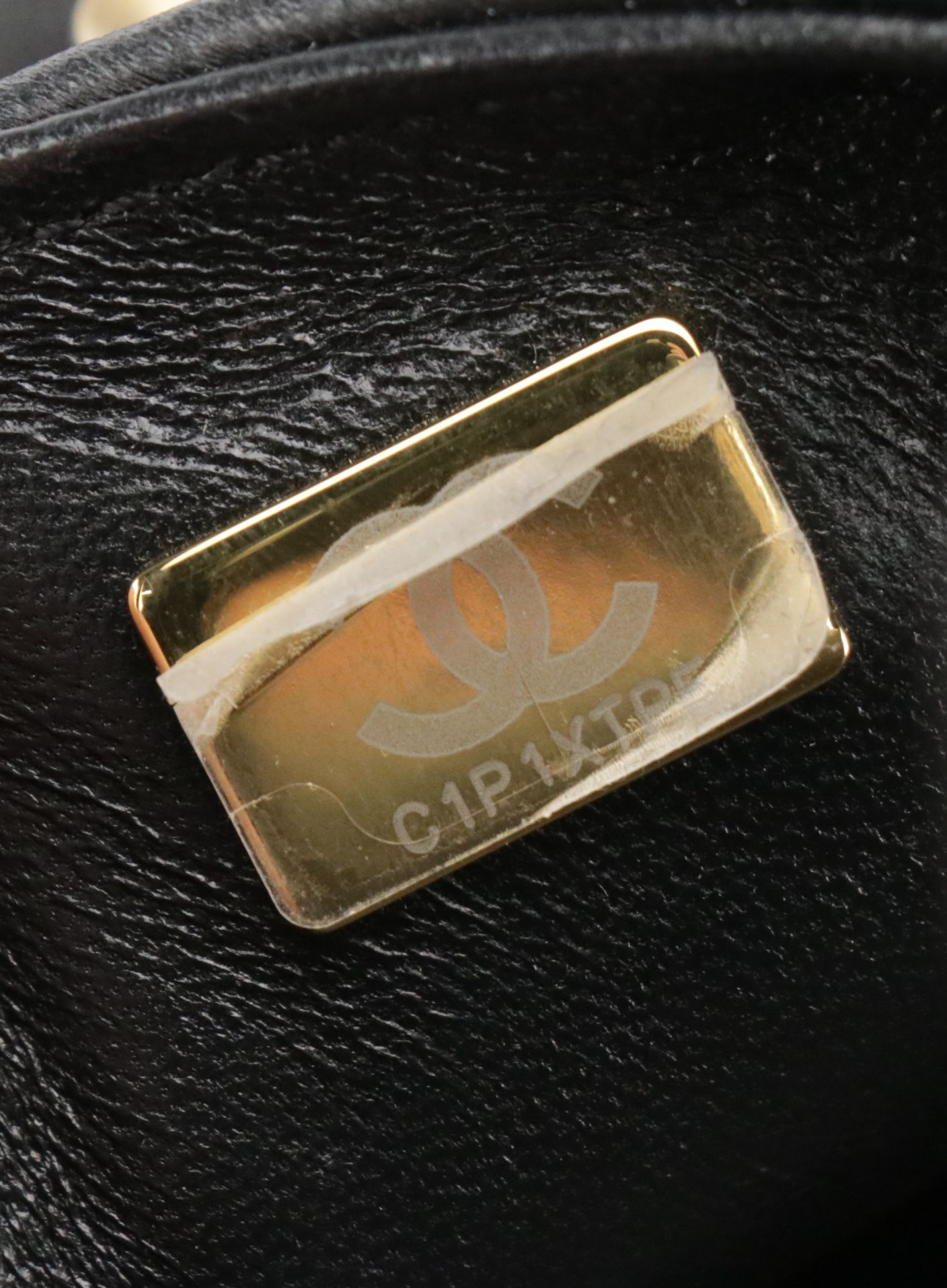 Chanel Charm Me Pearl Chain Strap Mini Flap Bag in Black Lambskin Leather