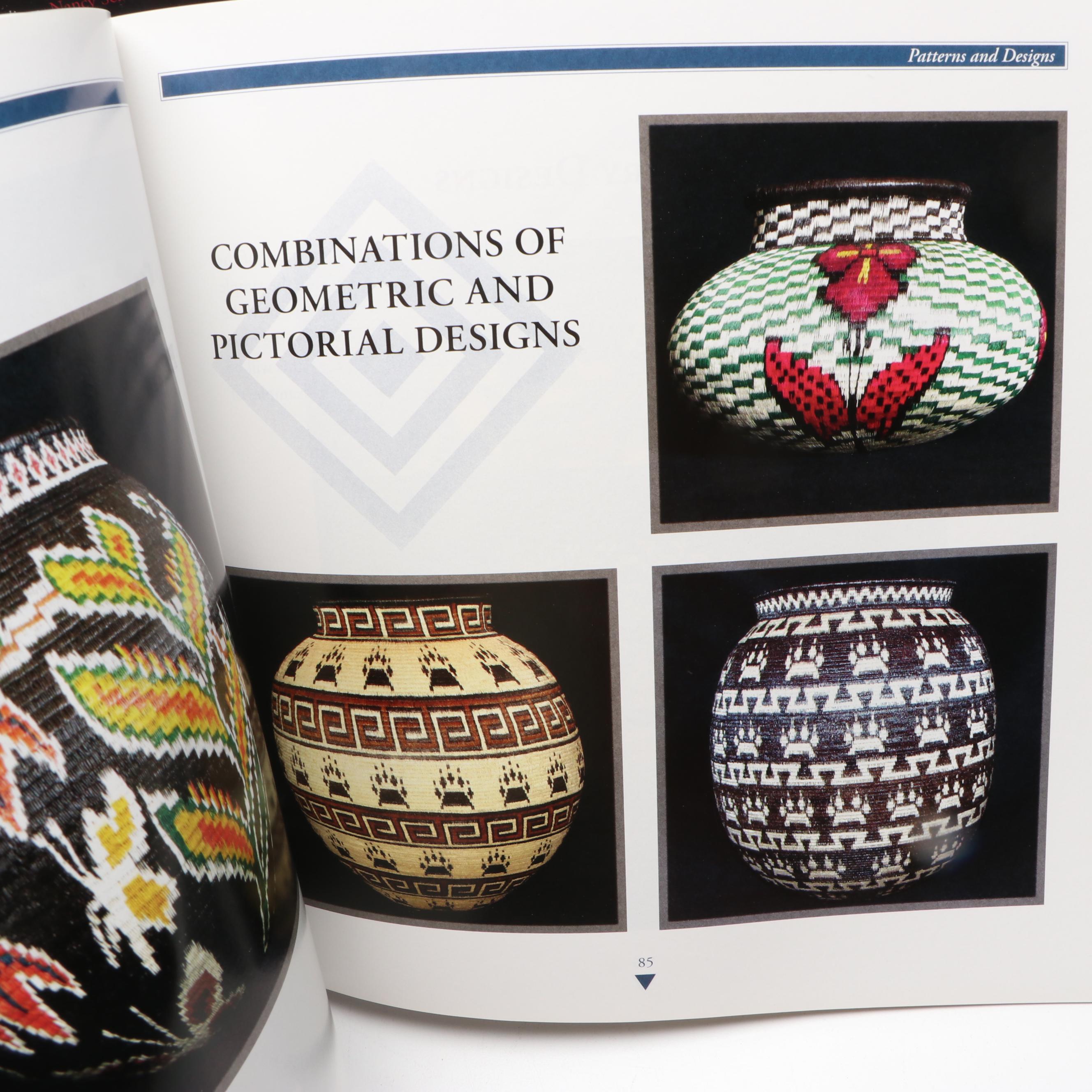 Panamanian Emberá-Wounaan Chunga Fiber Baskets Depicting Foliage and Butterflies