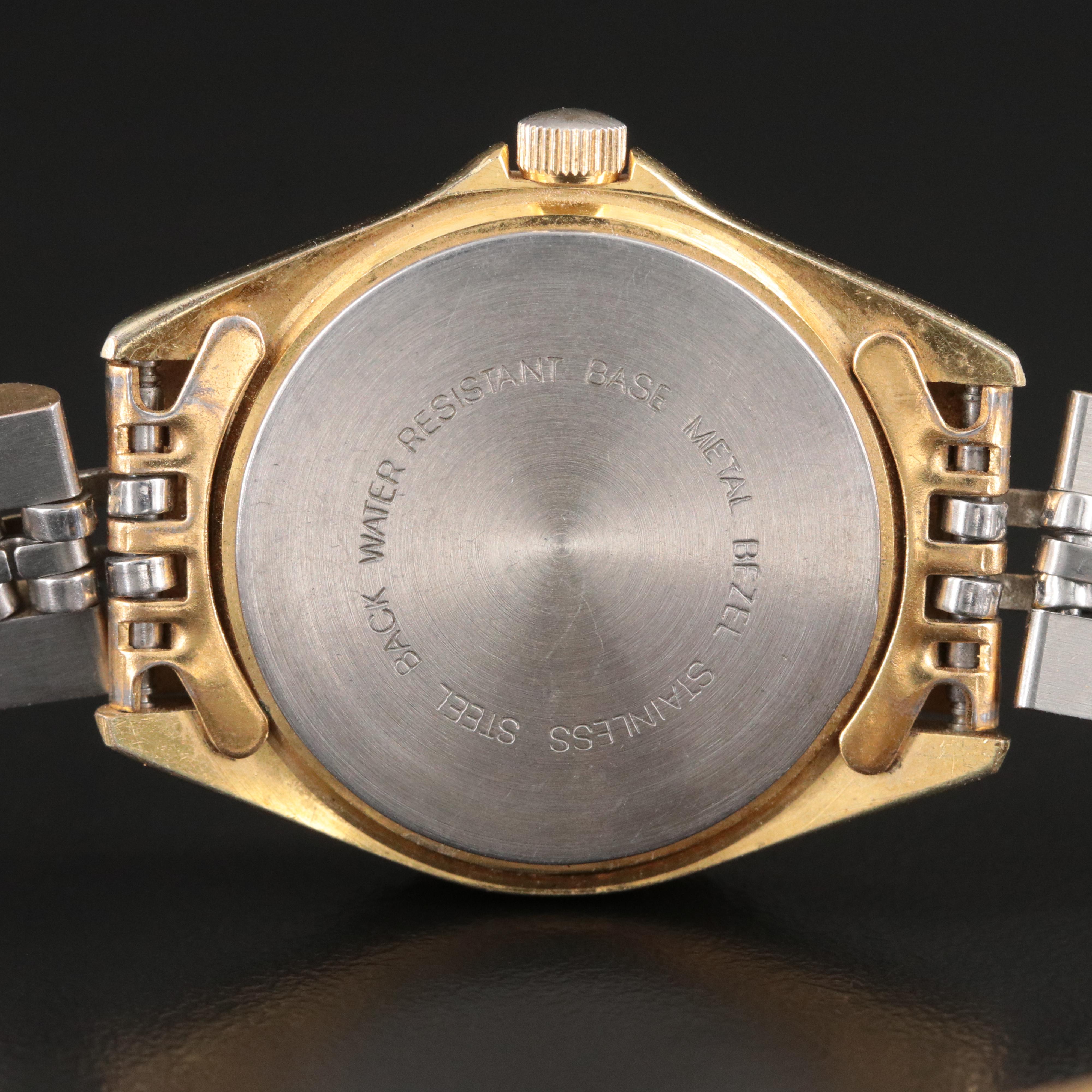 Benrus Gold-Tone Moon-Phase Quartz Watch