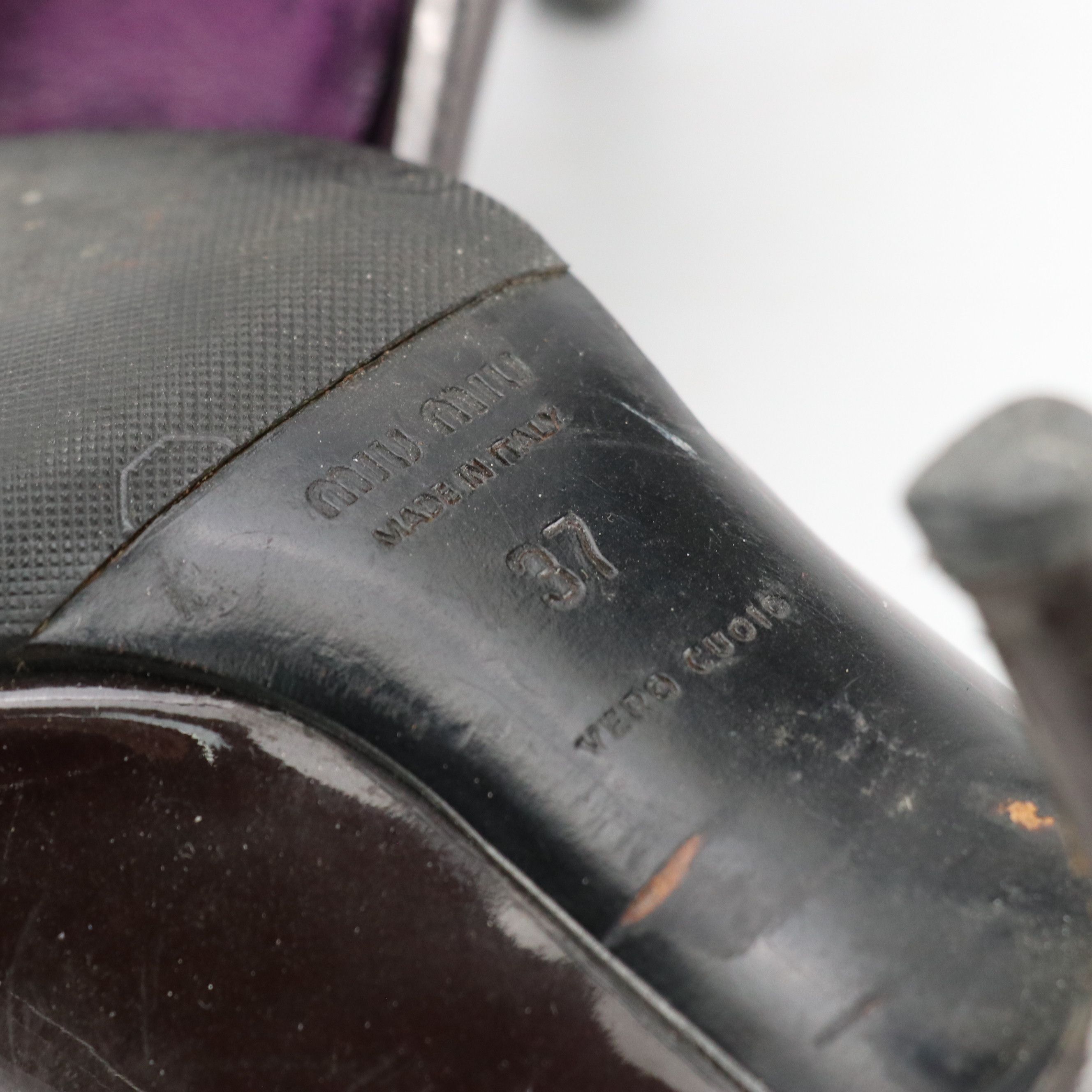 Prada Leather Pumps and Miu Miu Patent Leather Pumps