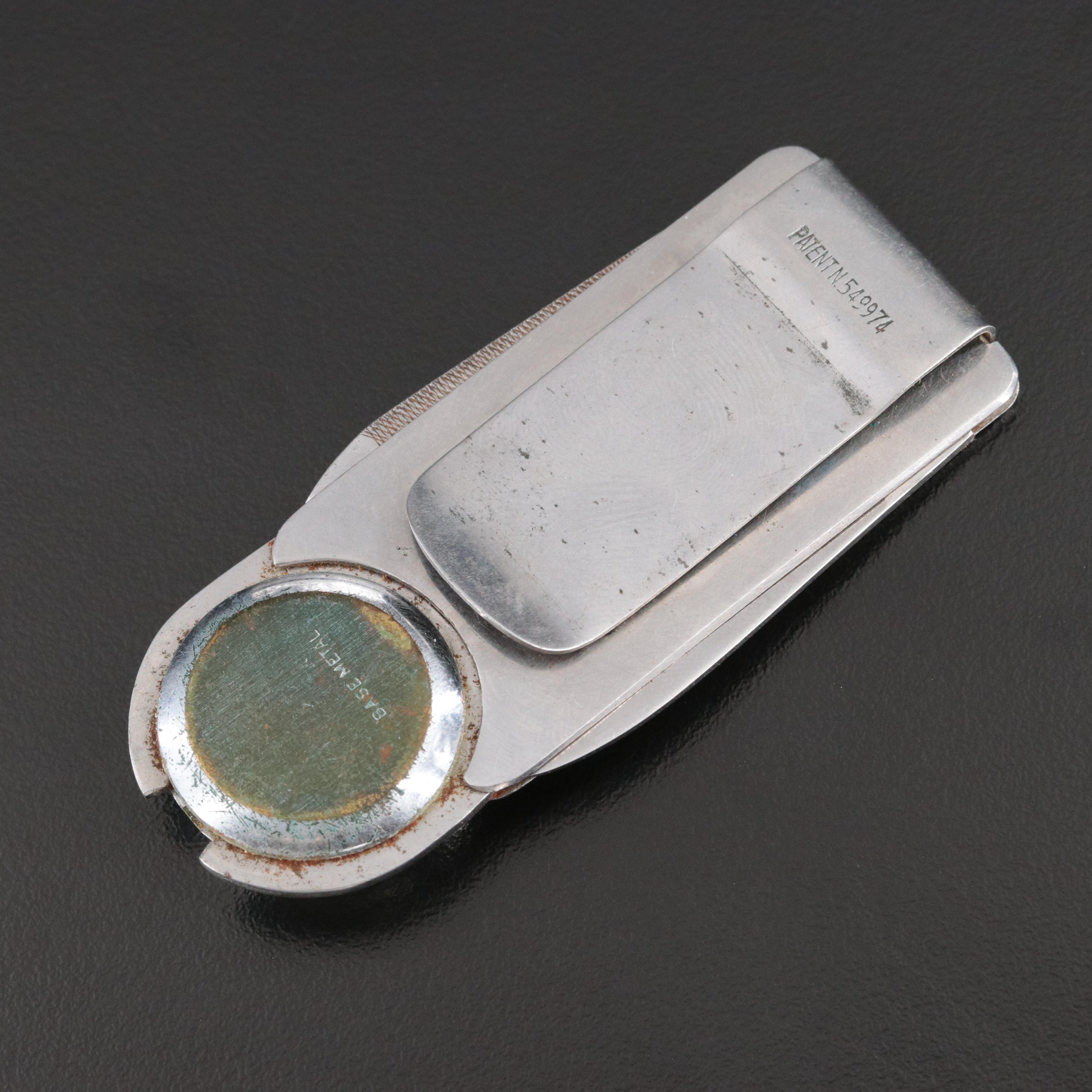 Winthrop Deluxe Watch Money Clip with Nail File and Scissors