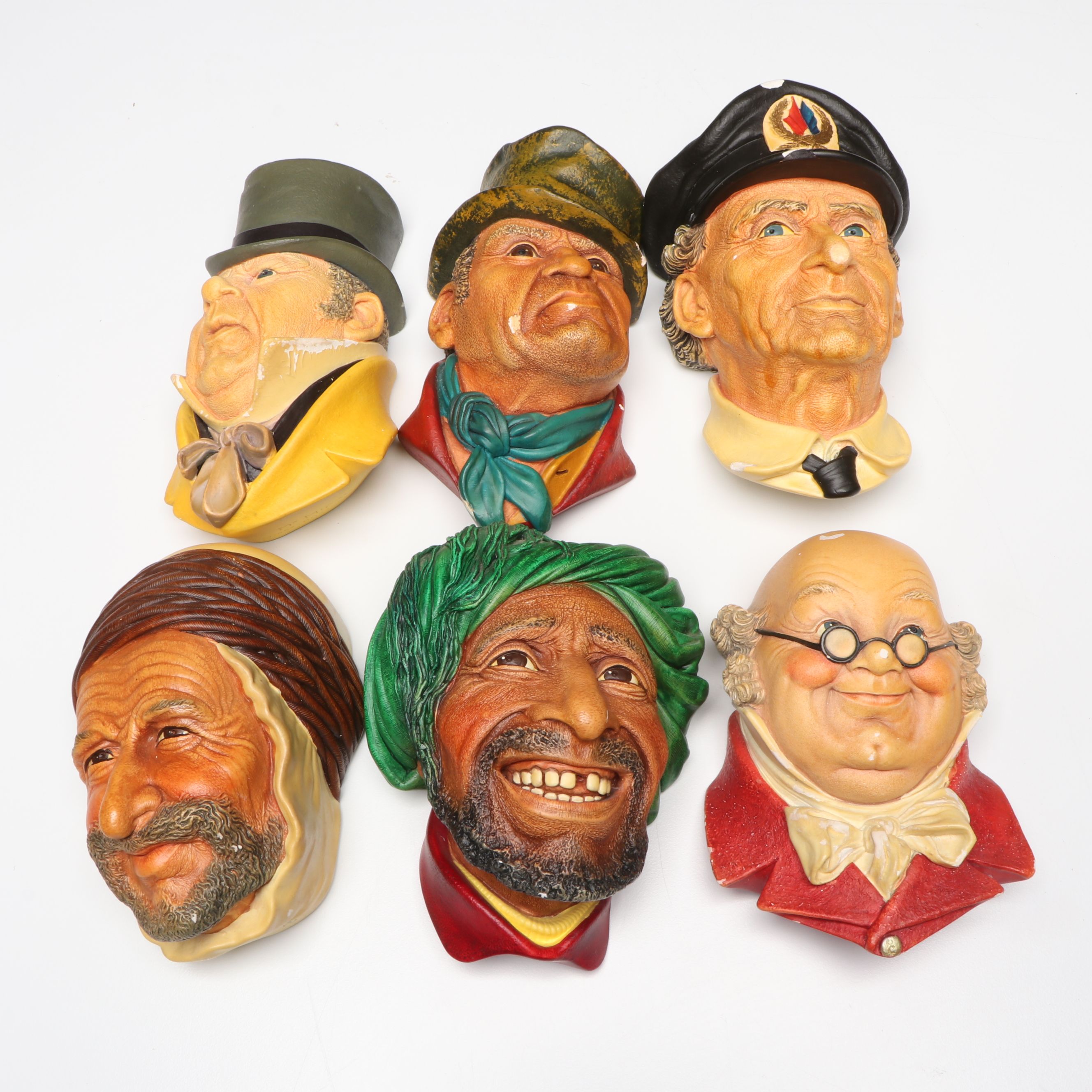 Bossons Chalkware Wall Hanging Plaques
