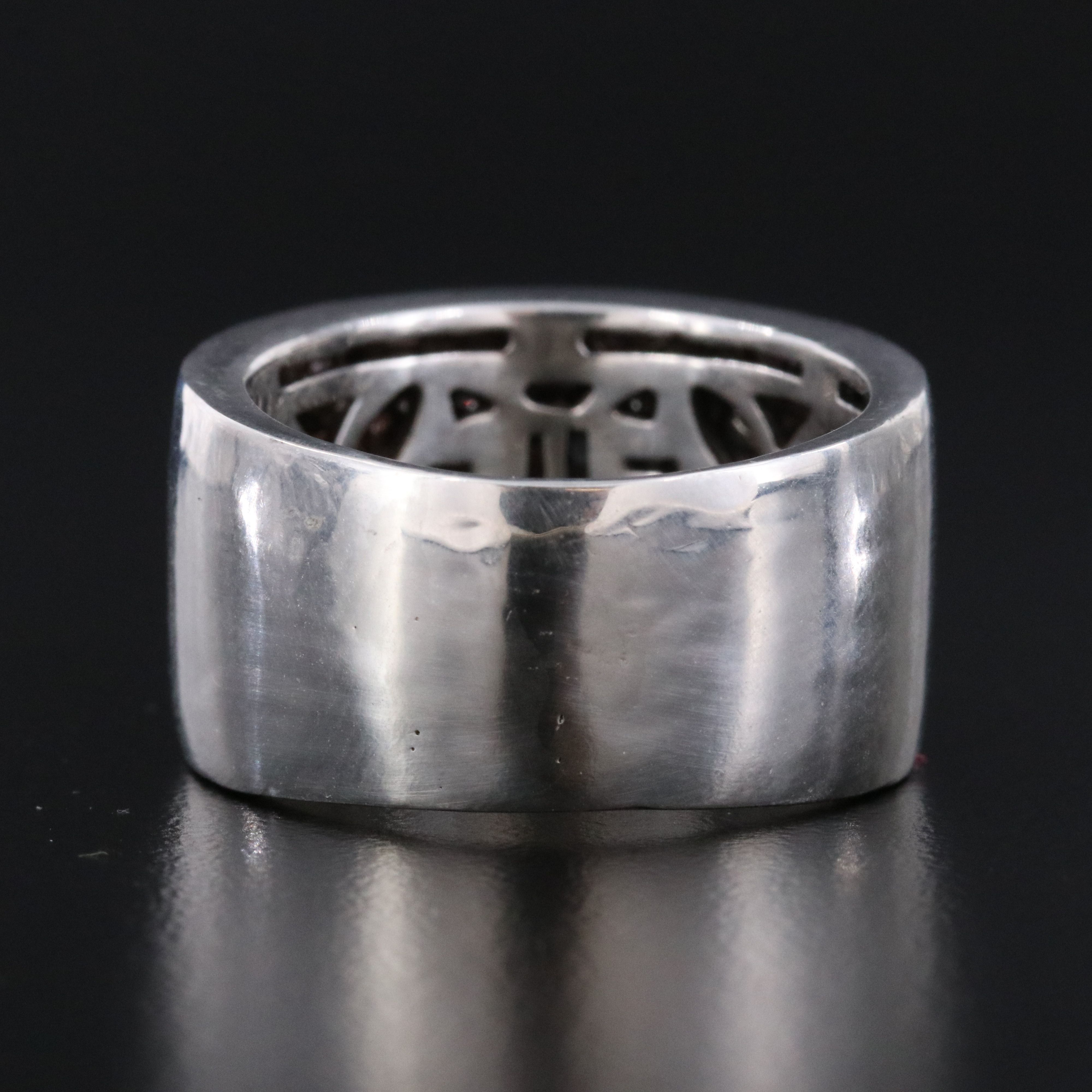 EFFY Sterling Diamond Basket Weave Ring